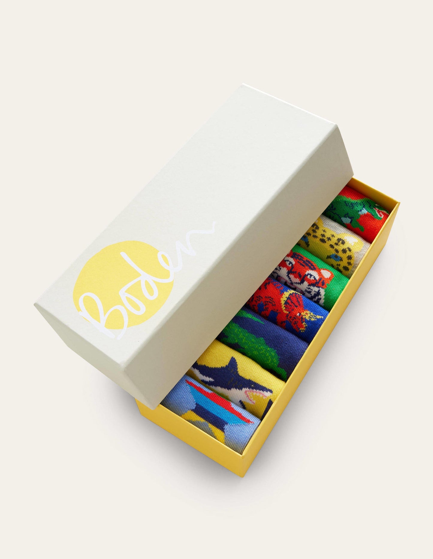 Box mit Socken im 7er-Pack-Bunte Tiere
