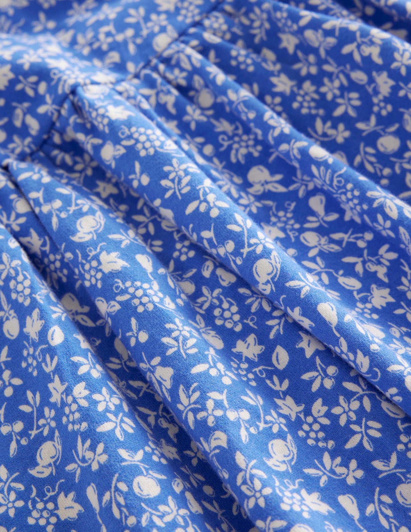 Fröhliches Jerseykleid-Penzance-Blau, Obstgarten