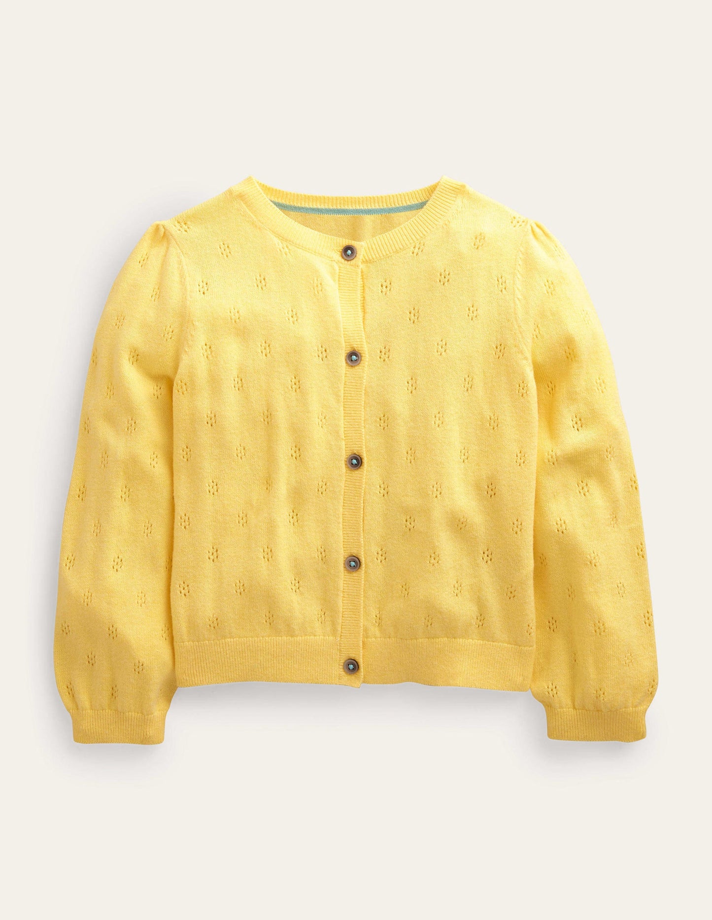 Cotton Cashmere Cardigan-Soft Lemon