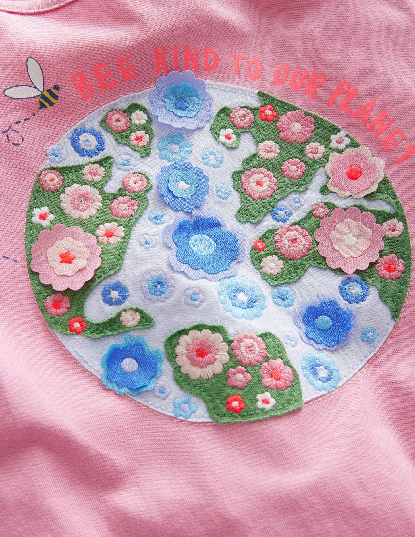 Oberteil mit Flatterärmeln-Kirschblütenrosa, Planet