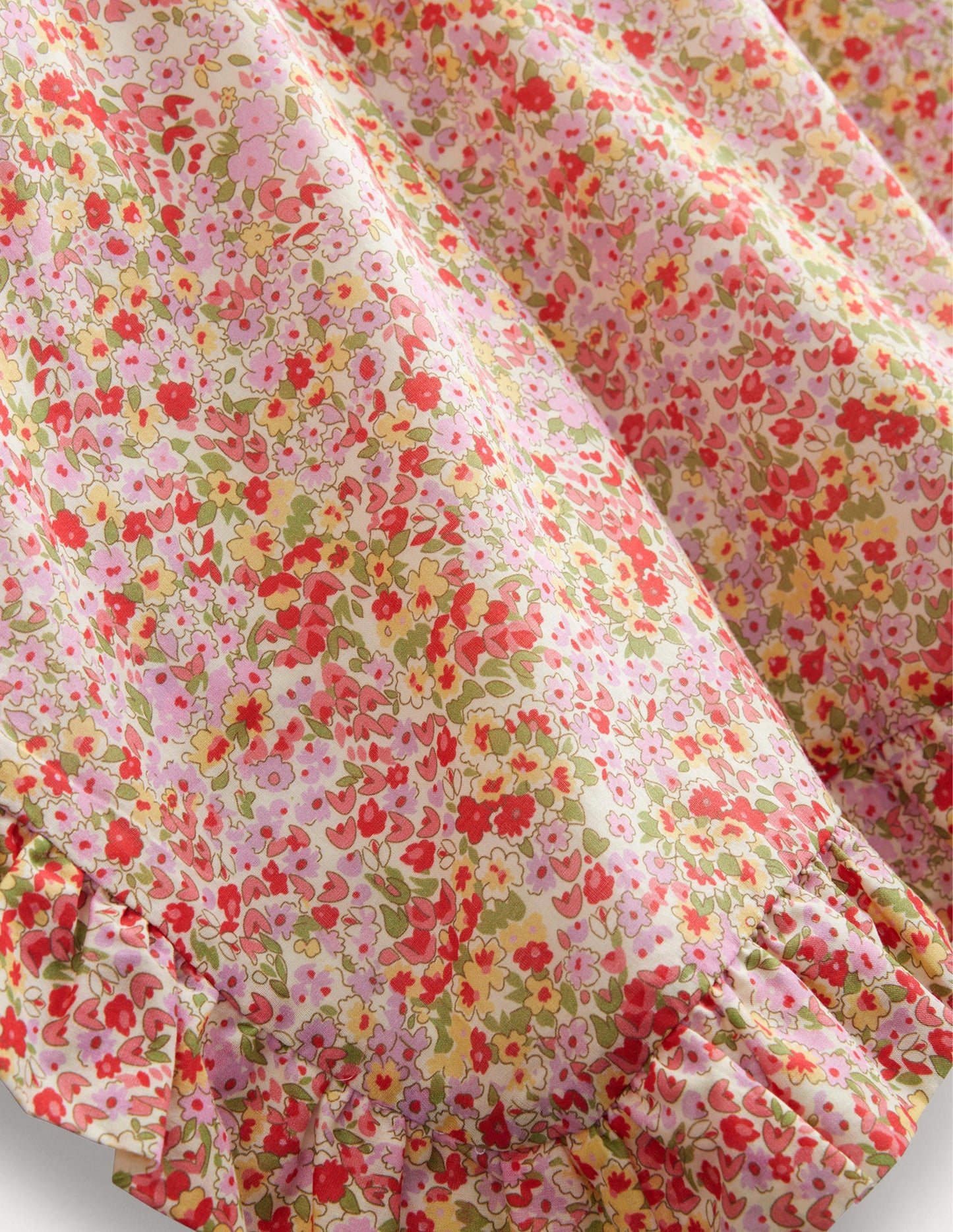 Poncho-Hoodie aus Frottee-Frühlingsblumen