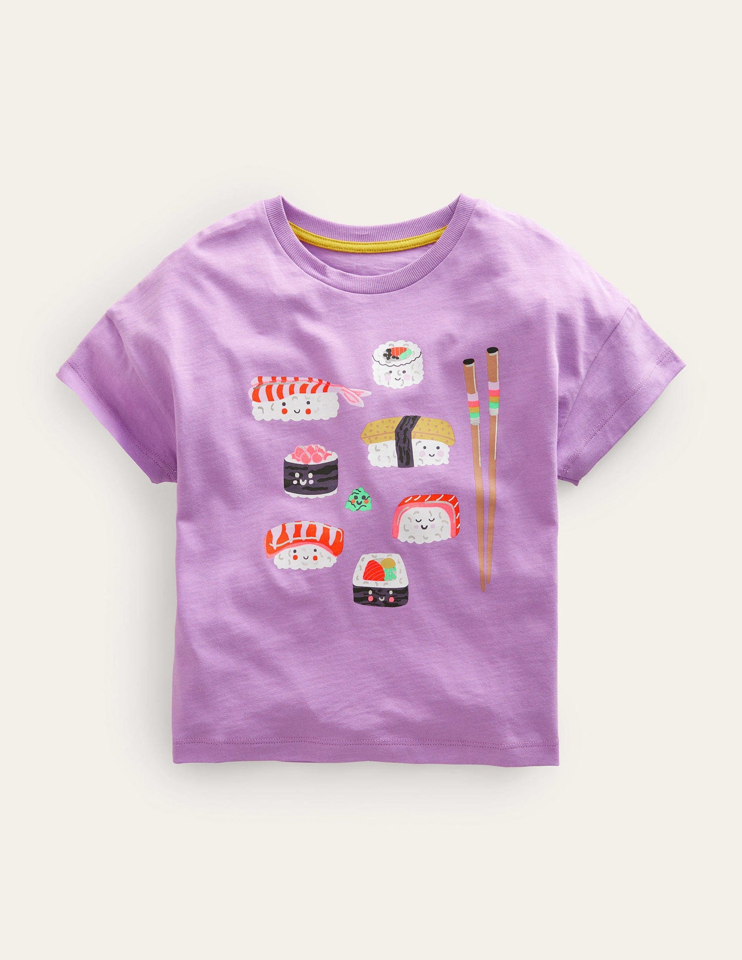 Oberteil mit Grafik-Lila, Sushi