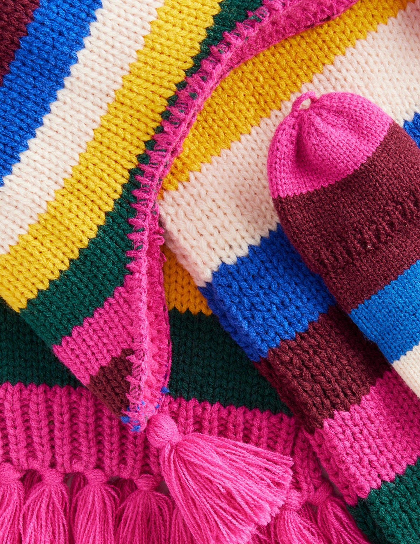 Strick-Set-Bunt Gestreift