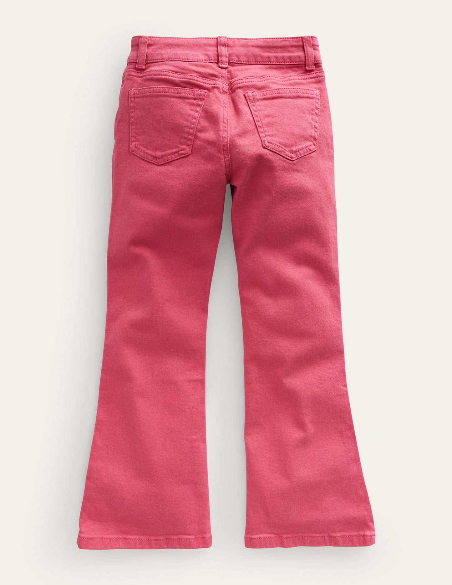 Ausgestellte Jeans-Stückgefärbt Rosa