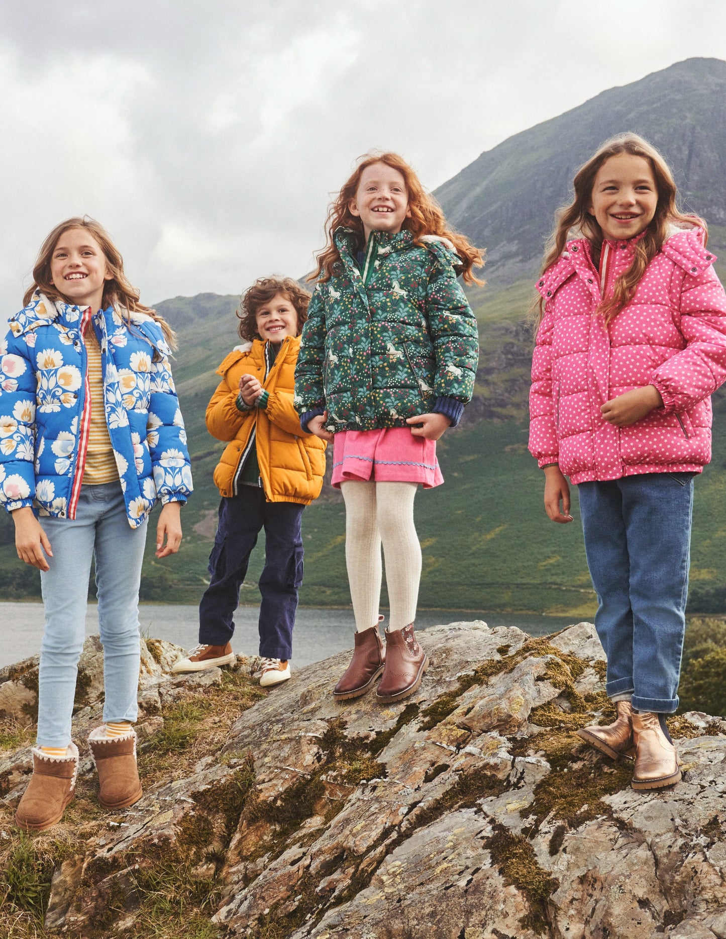 Doudoune 2-en-1-Motif Unicorn Meadow vert profond