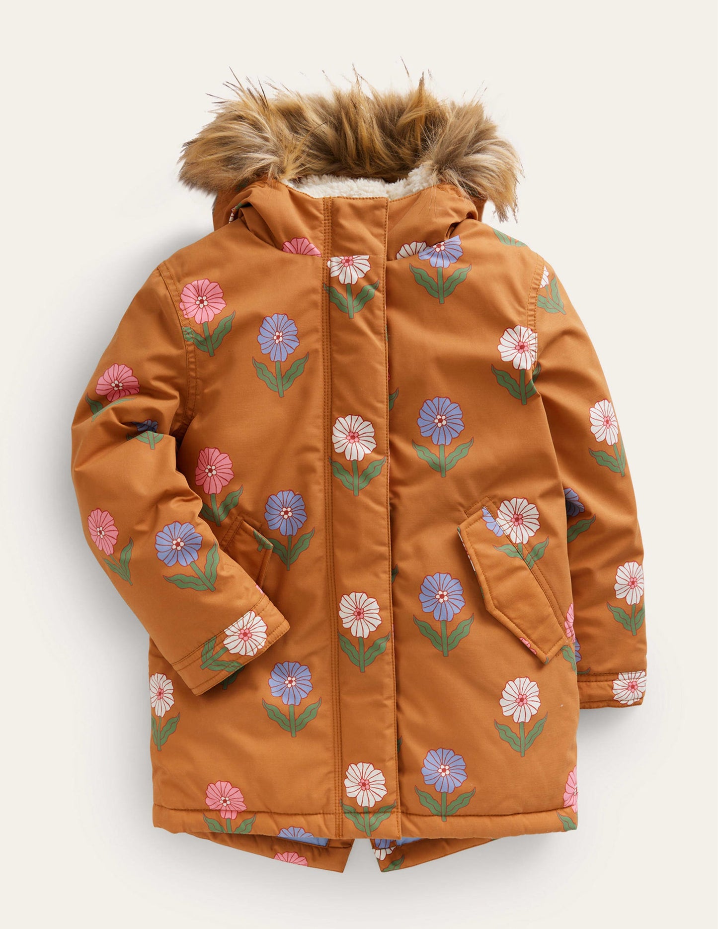 Authentischer Parka-Karamellbonbon Floral
