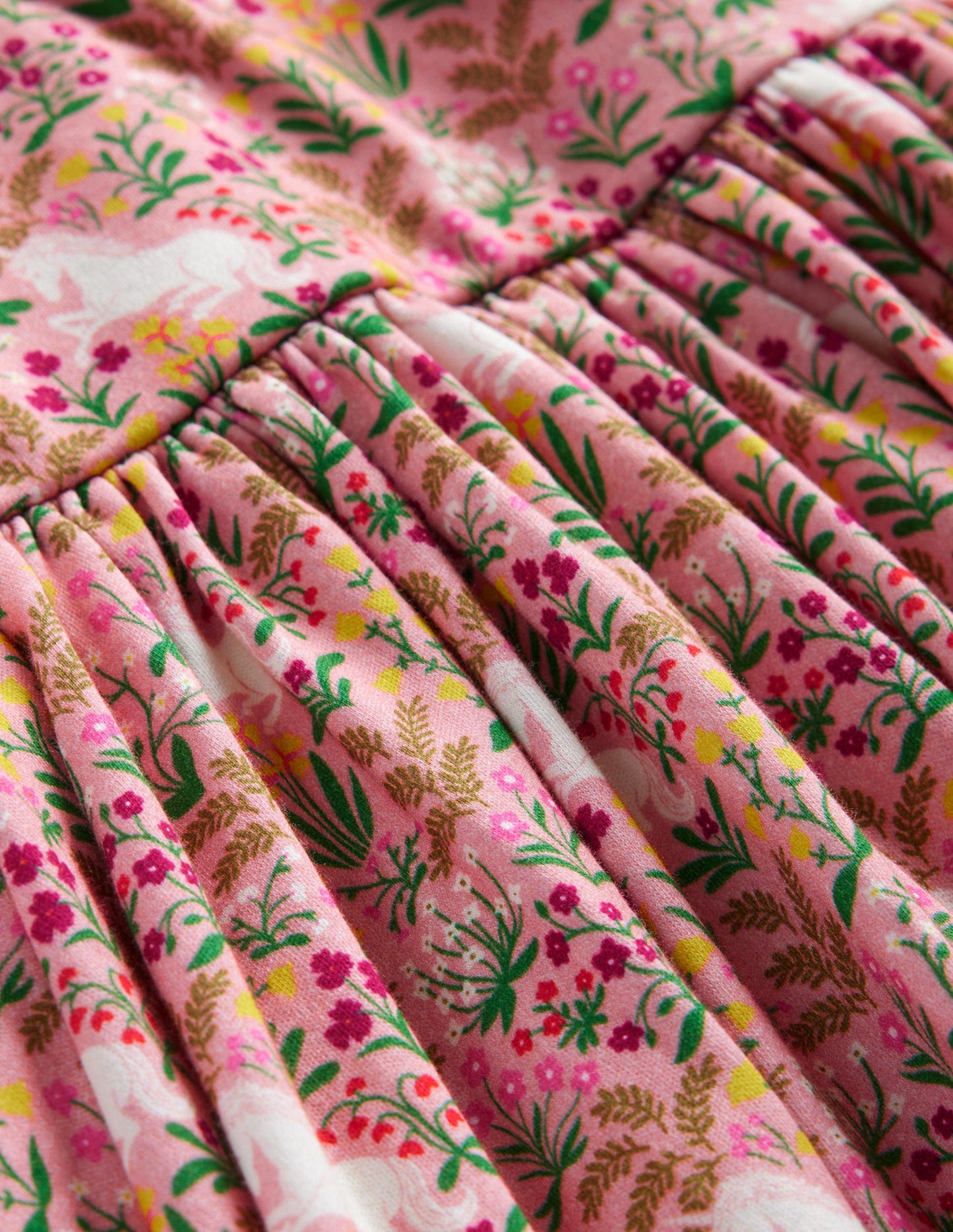 Twirly Ballerina Dress-Almond Pink Unicorn Meadow