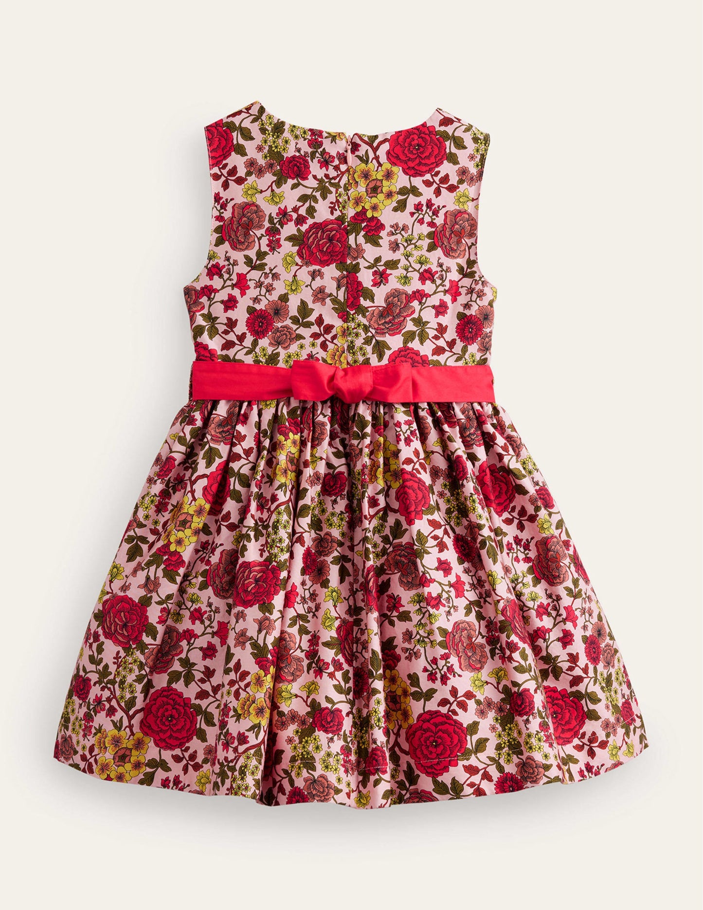 Partykleid aus Satin-Kreiderosa Wildrose