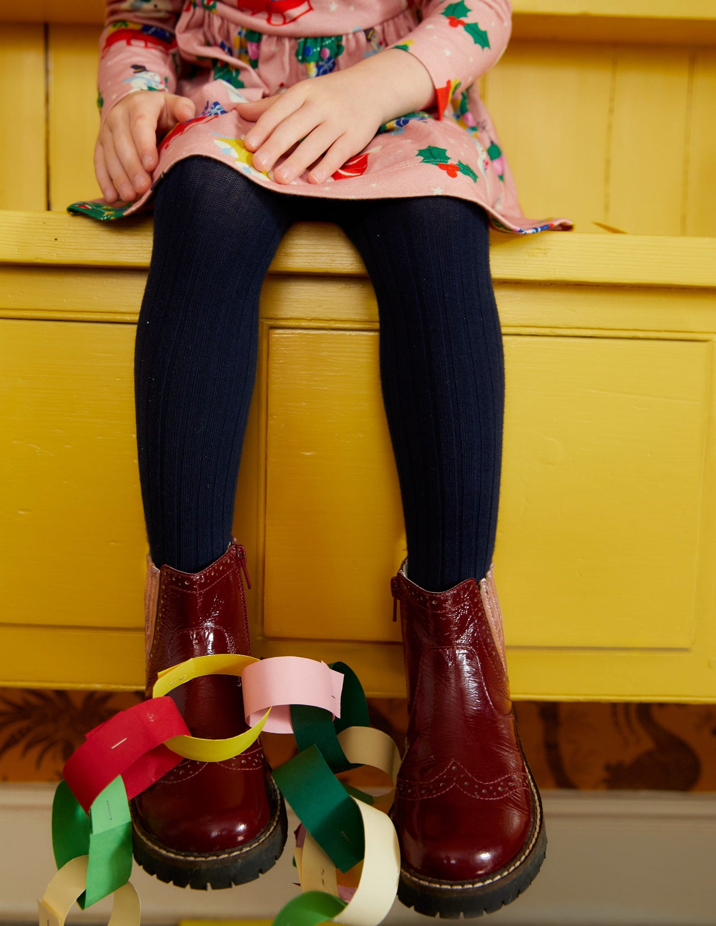 Strumpfhose aus Rippstrick-Baltic