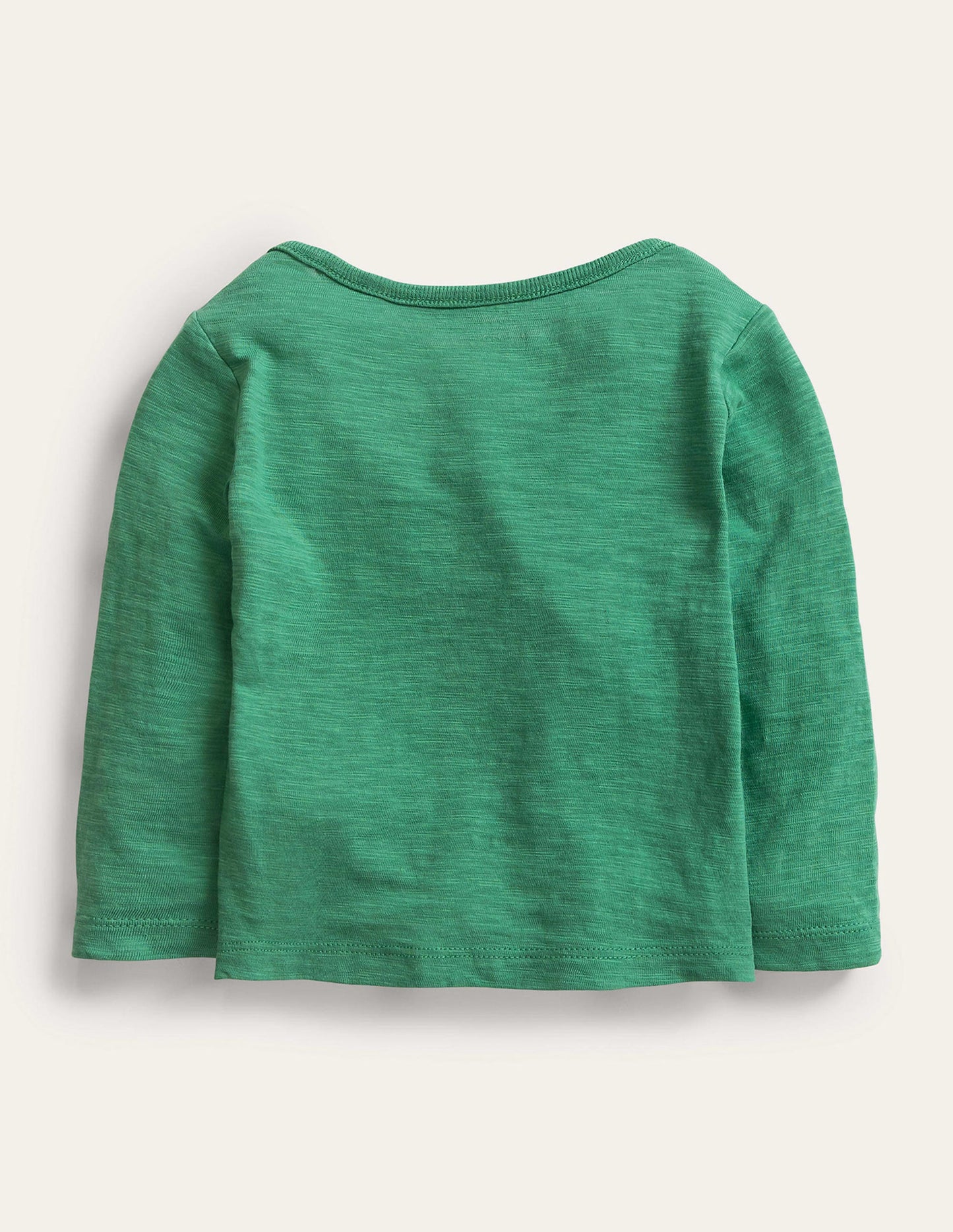 Vorgewaschenes T-Shirt aus GOTS-Baumwolle-Dunkles Grasgrün