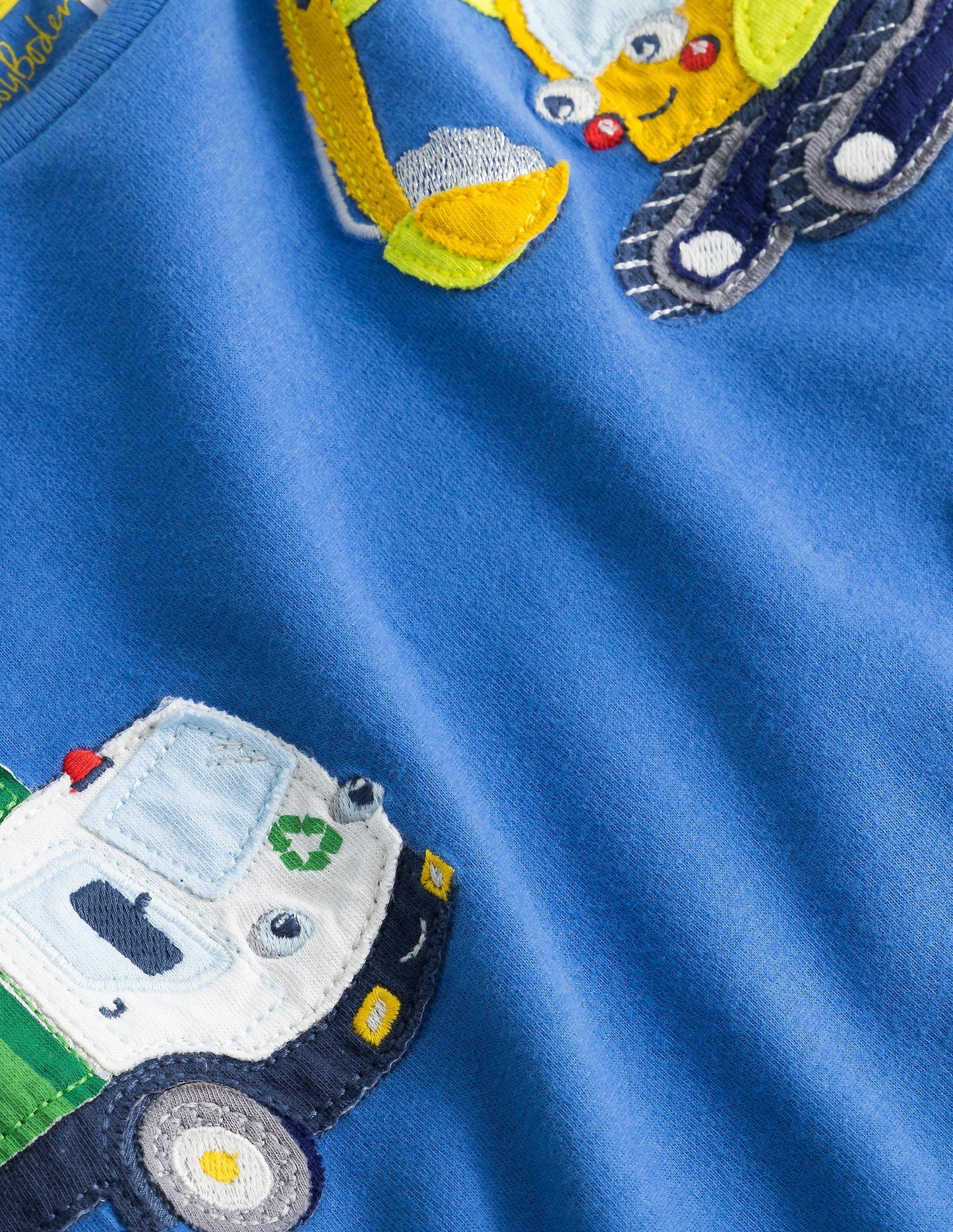 Applique T-shirt-Elizabethan Blue Vehicles