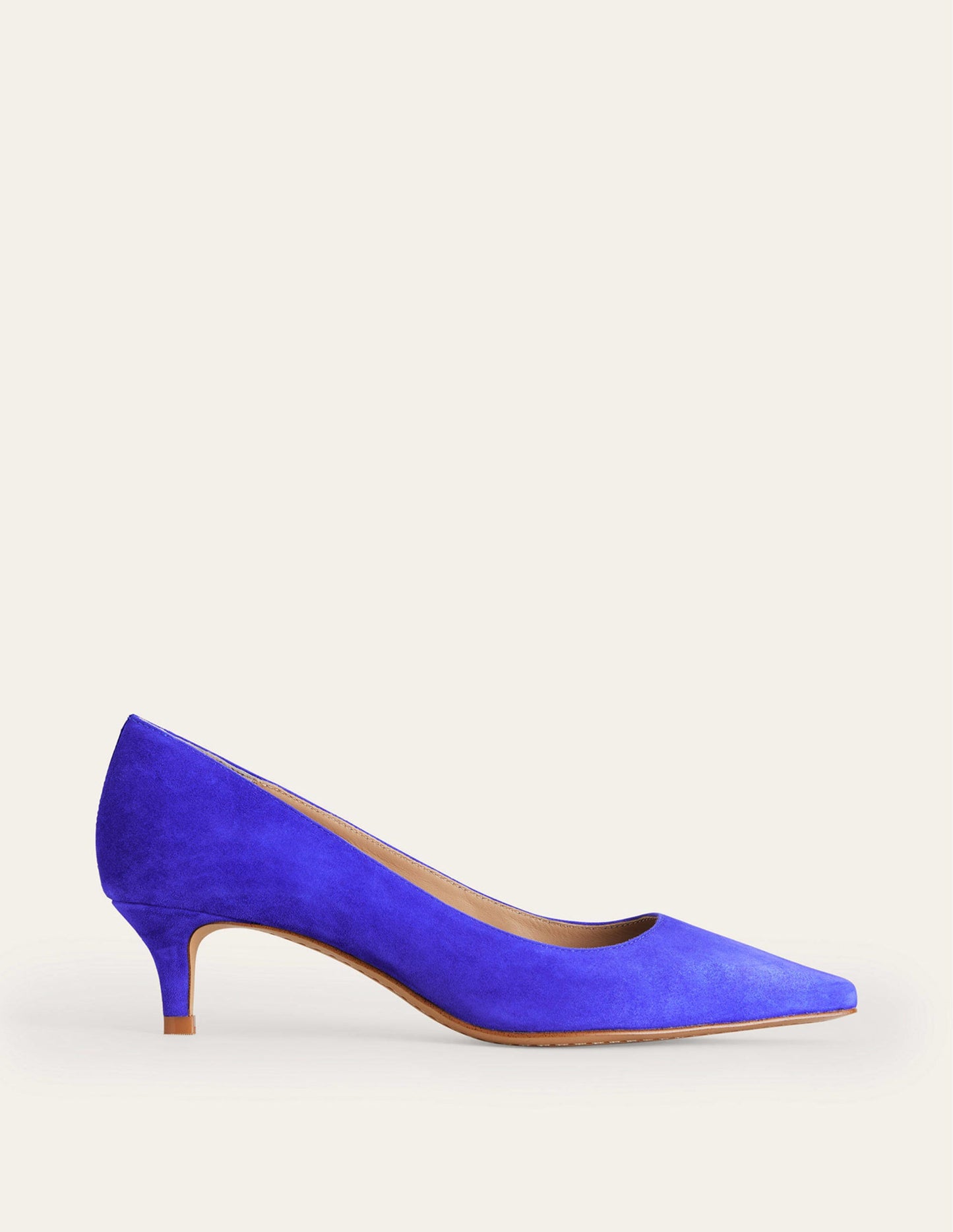Lara Pumps mit niedrigem Absatz-Lapisblau Veloursleder