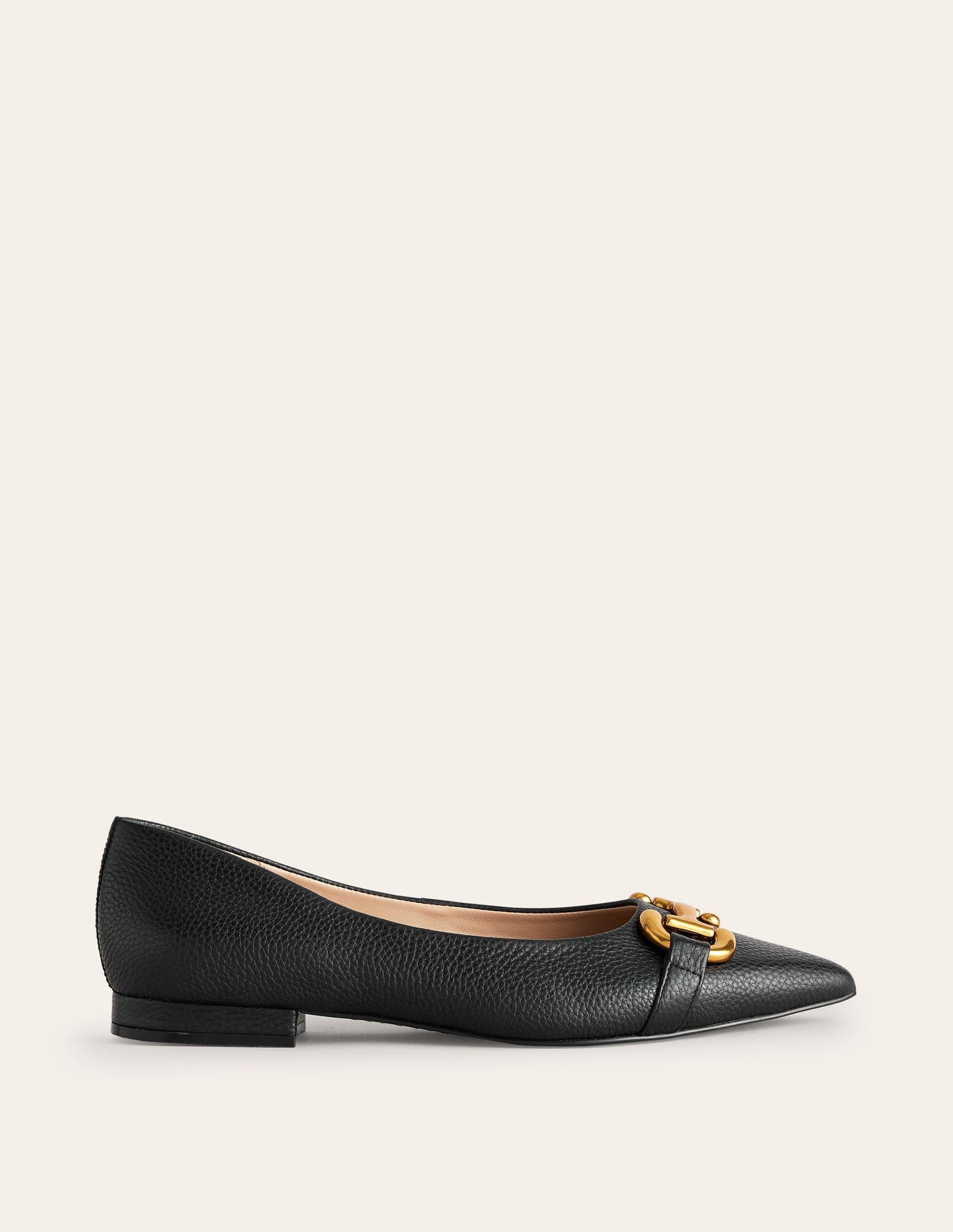 Iris Snaffle Ballet Flat-Black