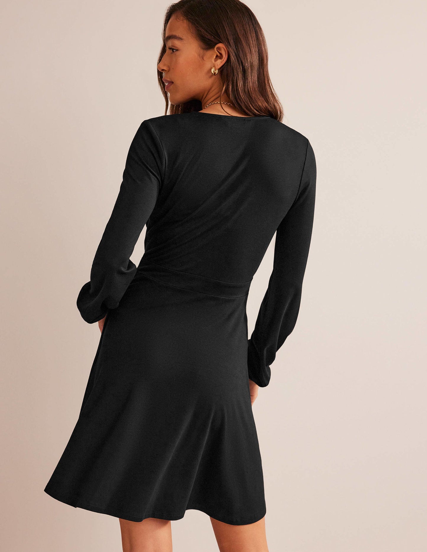 Willow Jersey-Kleid-Schwarz
