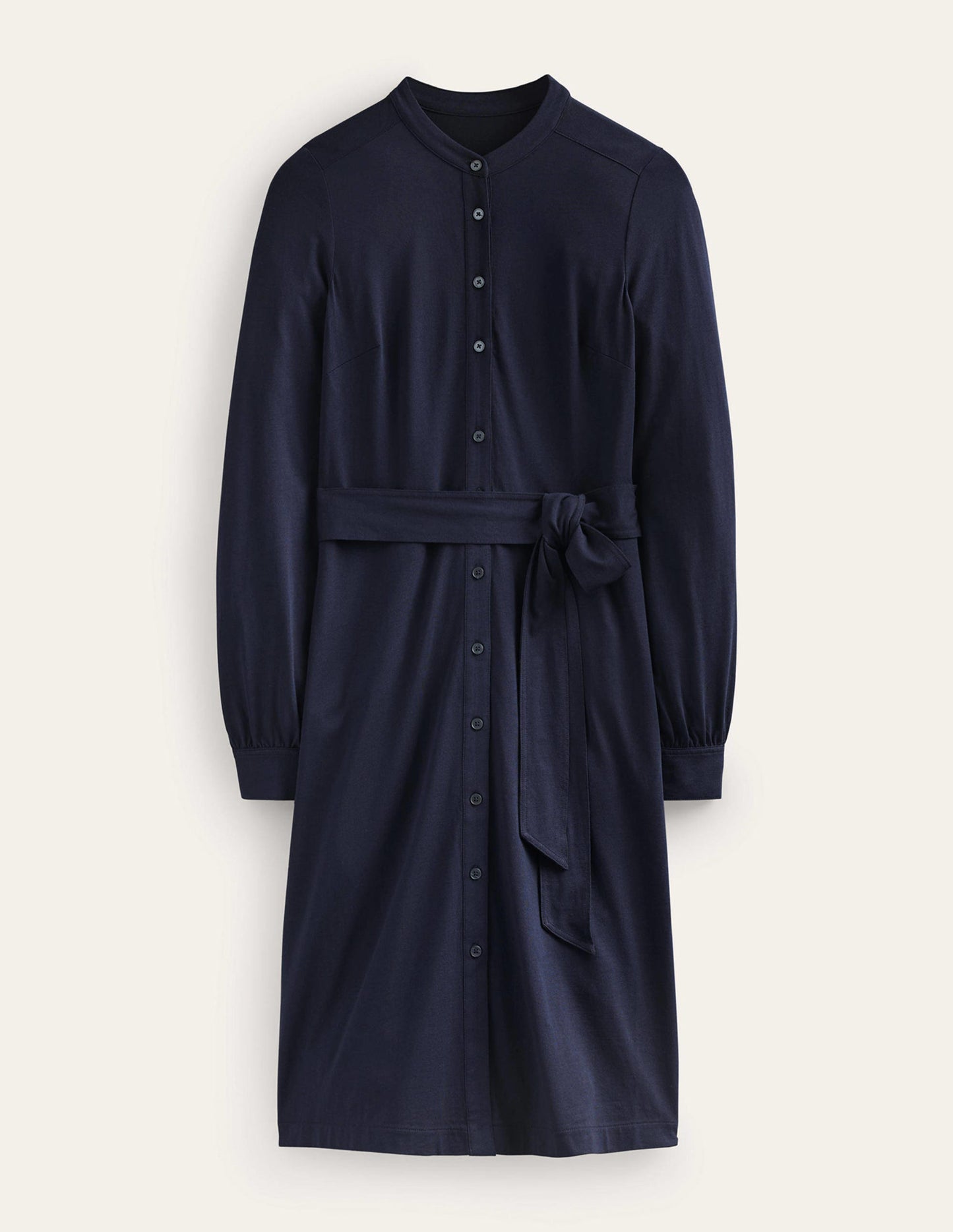 Robe-chemise Julia en jersey-Bleu Marine, Petits Pois