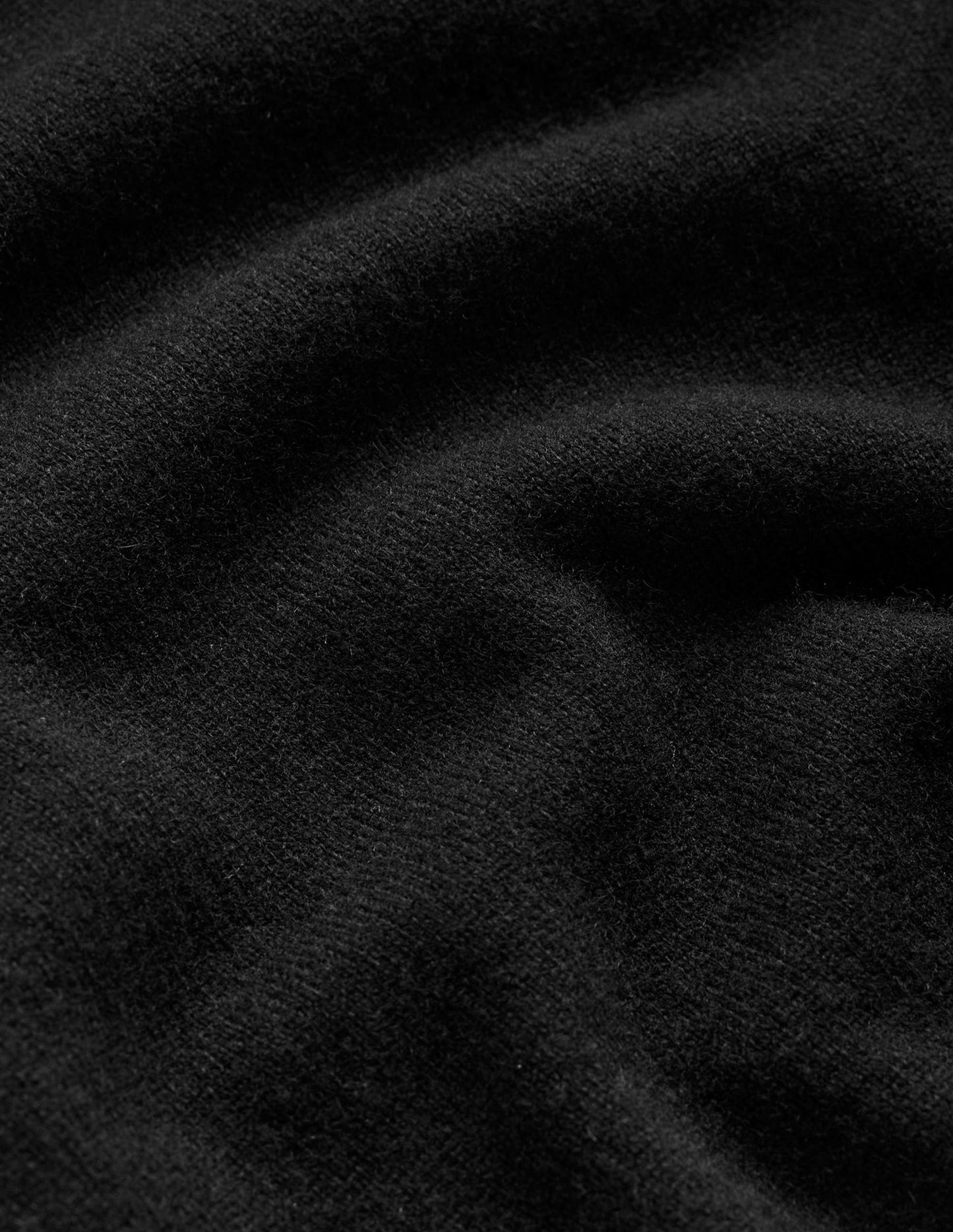 Eva Kaschmirpullover mit Rundhalsausschnitt-Schwarz