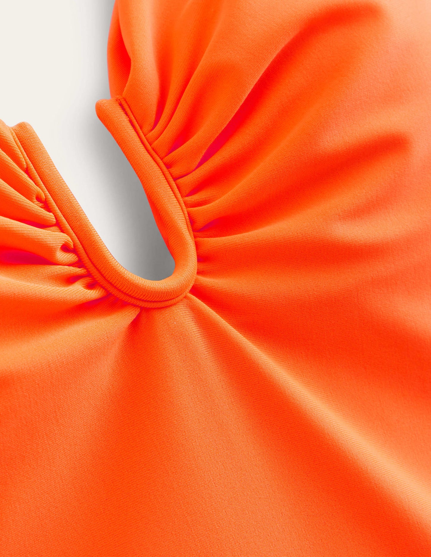 Badeanzug mit U-Steg-Leuchtendes Orange