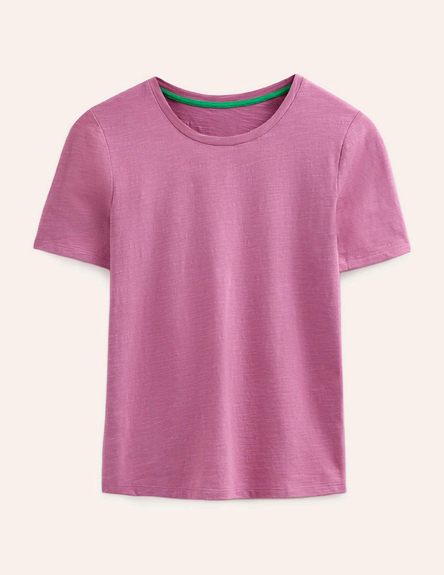 Cotton Crew Neck T-Shirt-Strawberry Sherbet