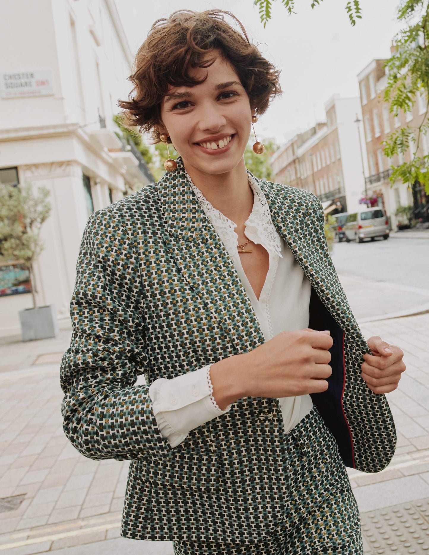 Le blazer Canonbury en jacquard-Jacquard