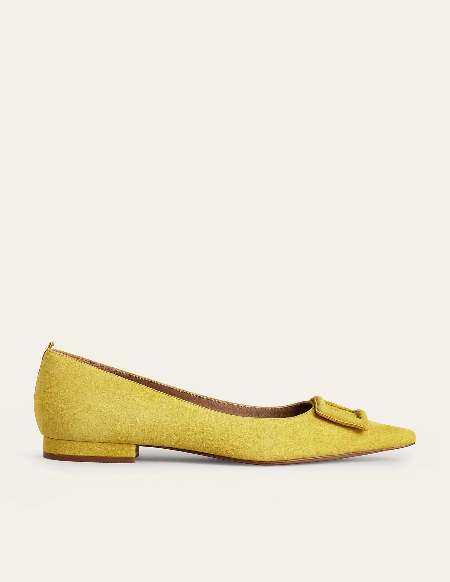 Spitze Ballerinas mit Verzierung-Sonnengelb