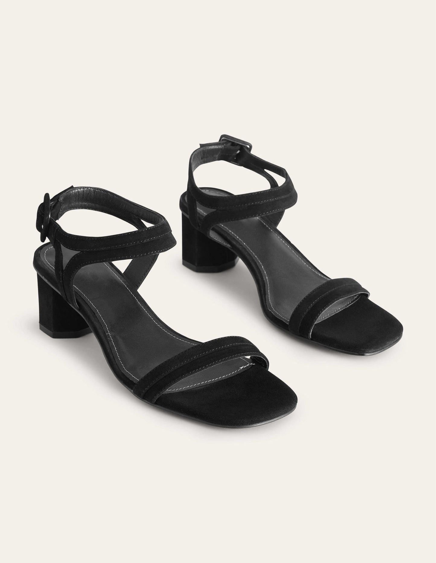 Sandalen mit Blockabsatz-Schwarz