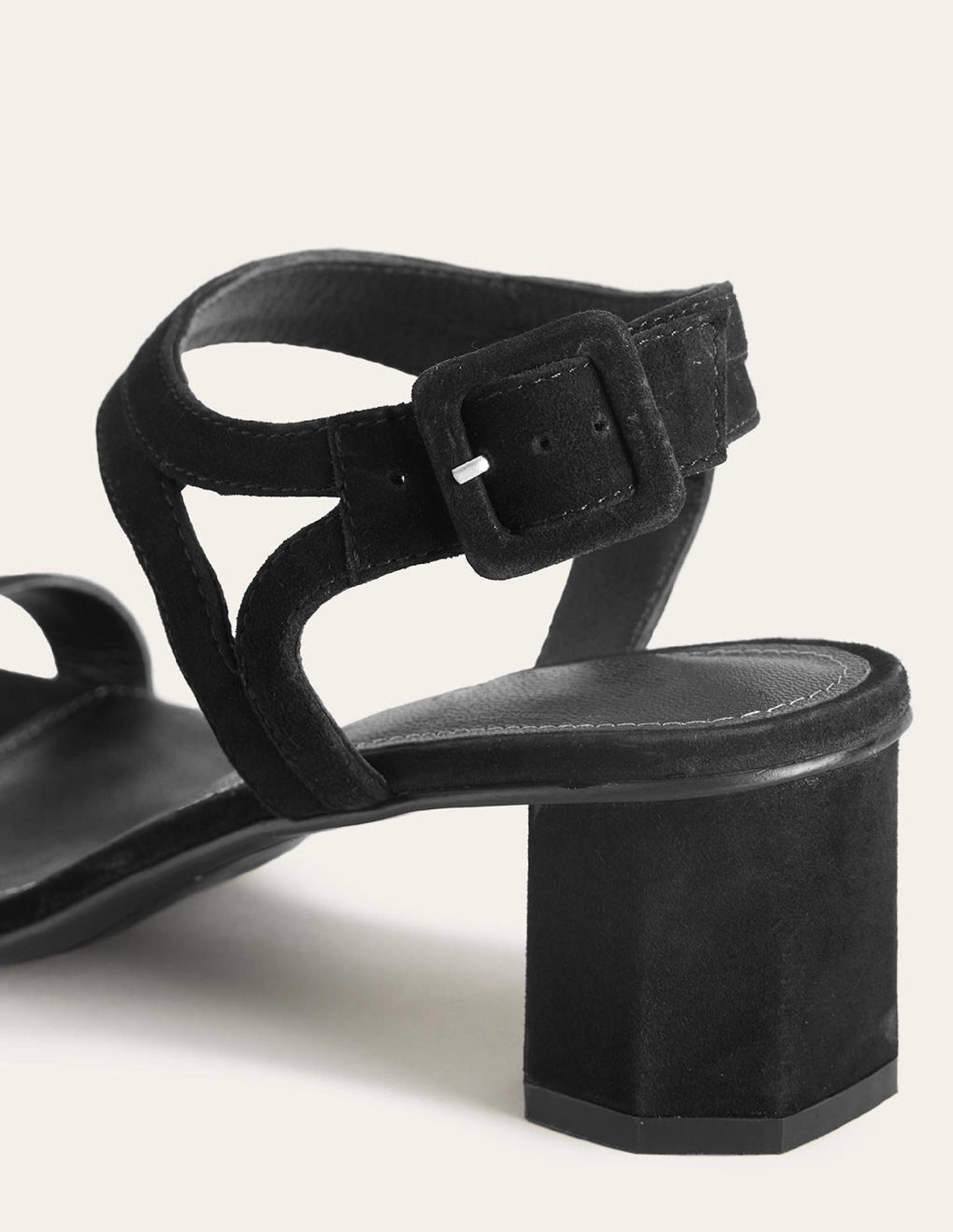 Sandalen mit Blockabsatz-Schwarz