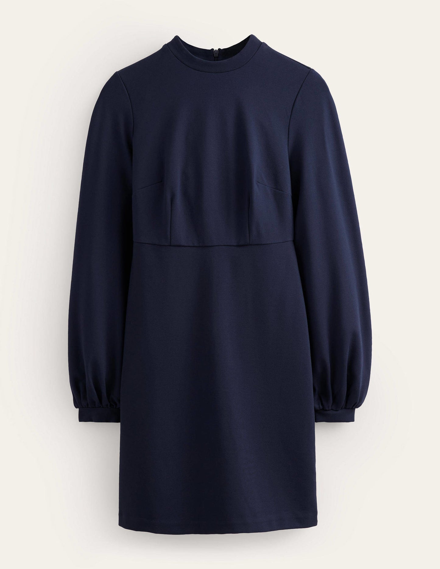Jersey-Minikleid mit Blousonärmeln-Marineblau