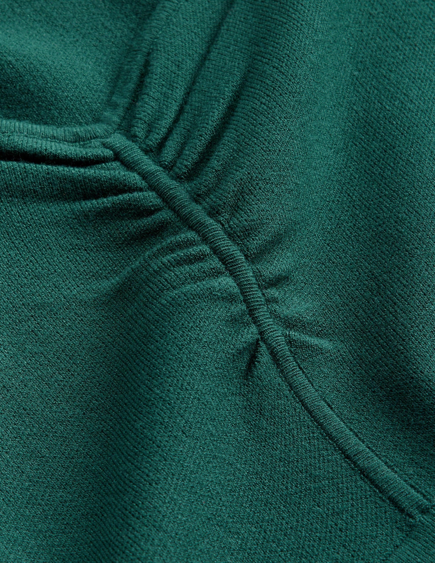 Midikleid mit Herzausschnitt-Dunkles Smaragdgrün