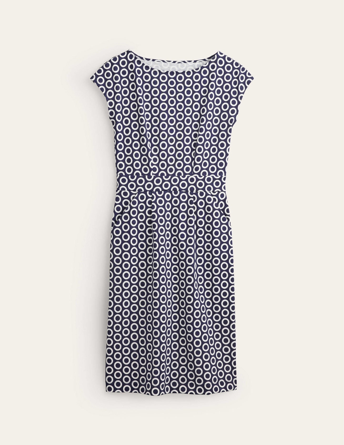 Robe Florrie en jersey-Bleu marine foncé, cercles