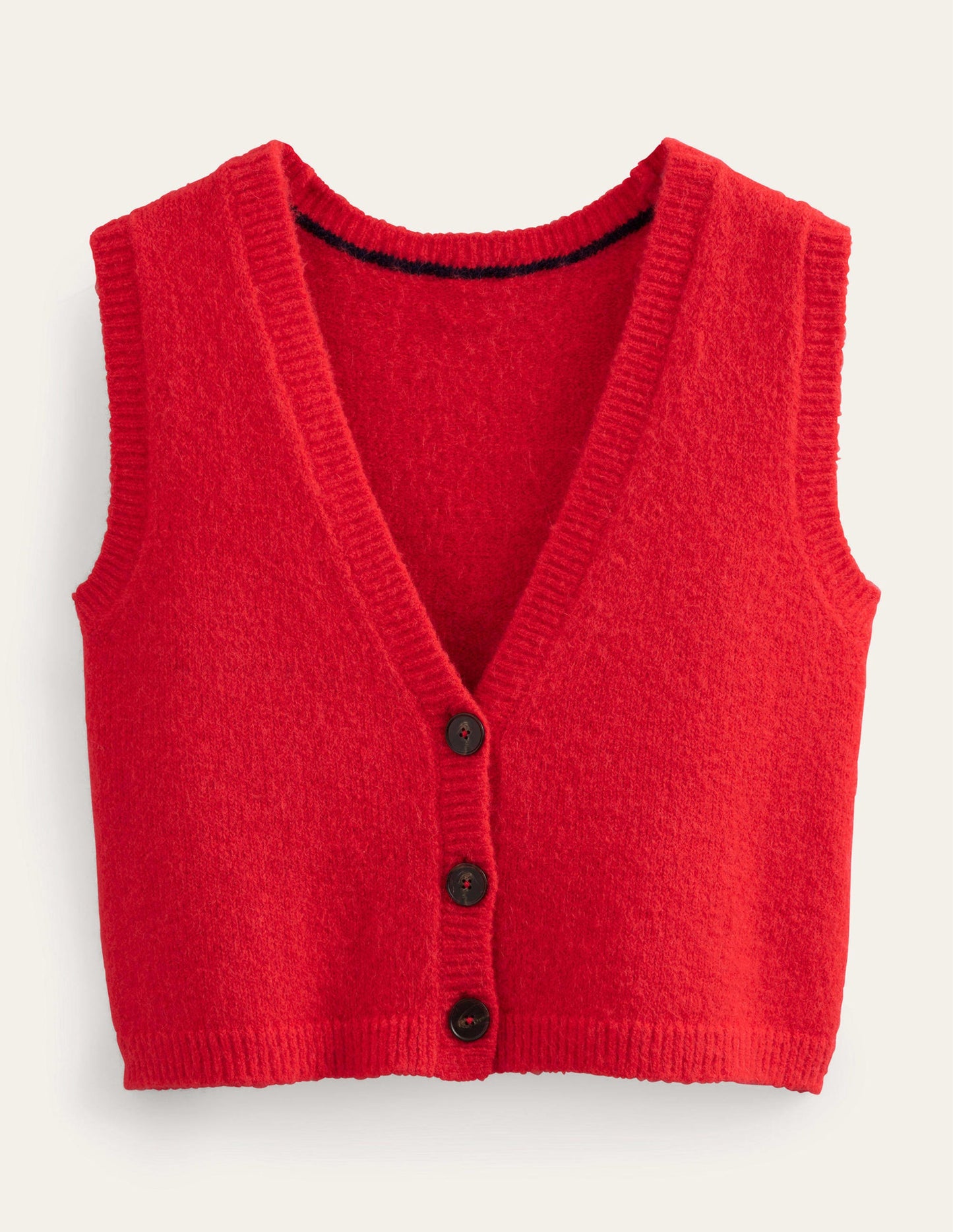Cardigan-Pullunder-Knallrot
