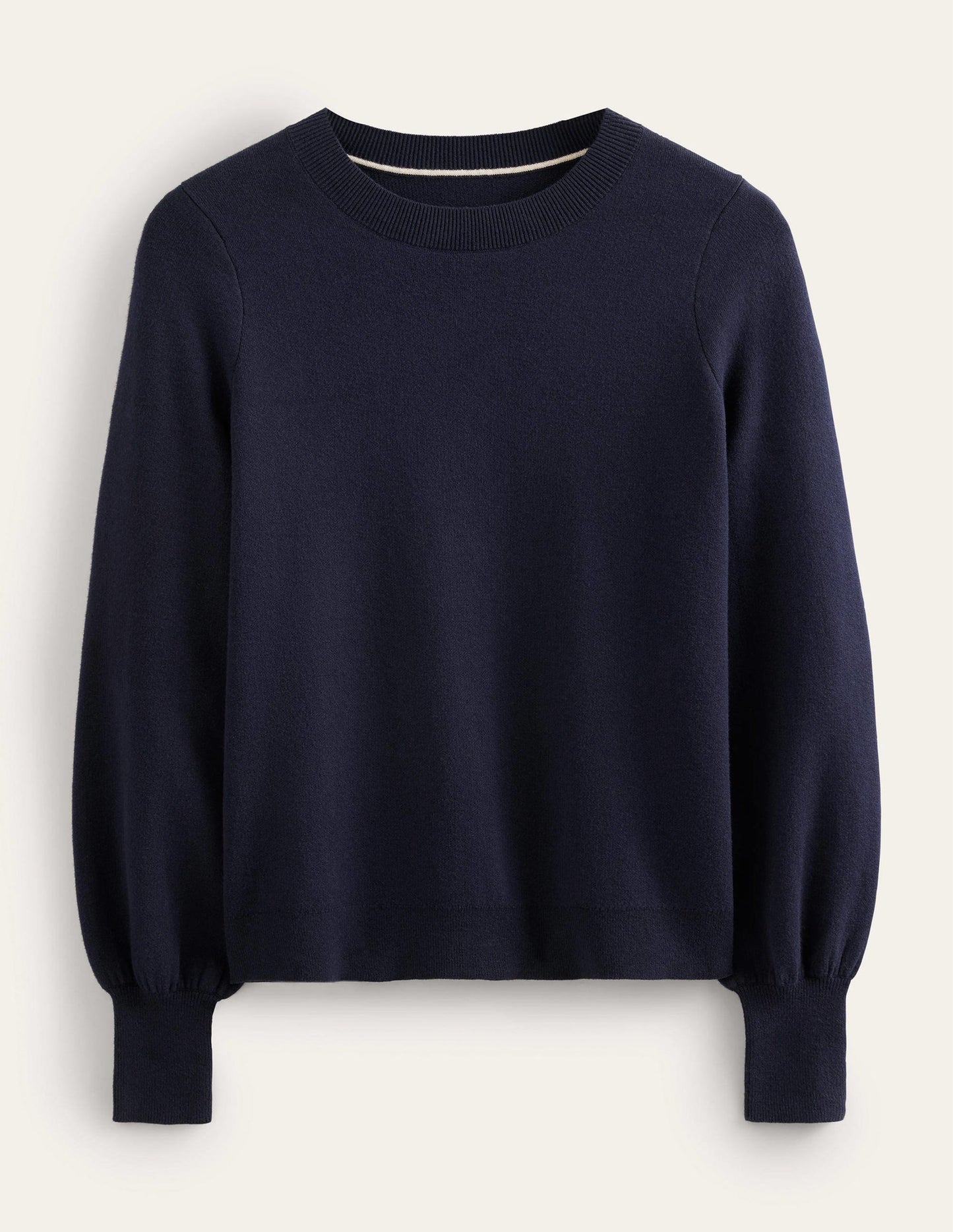 Jacquard-Pullover-Marineblau