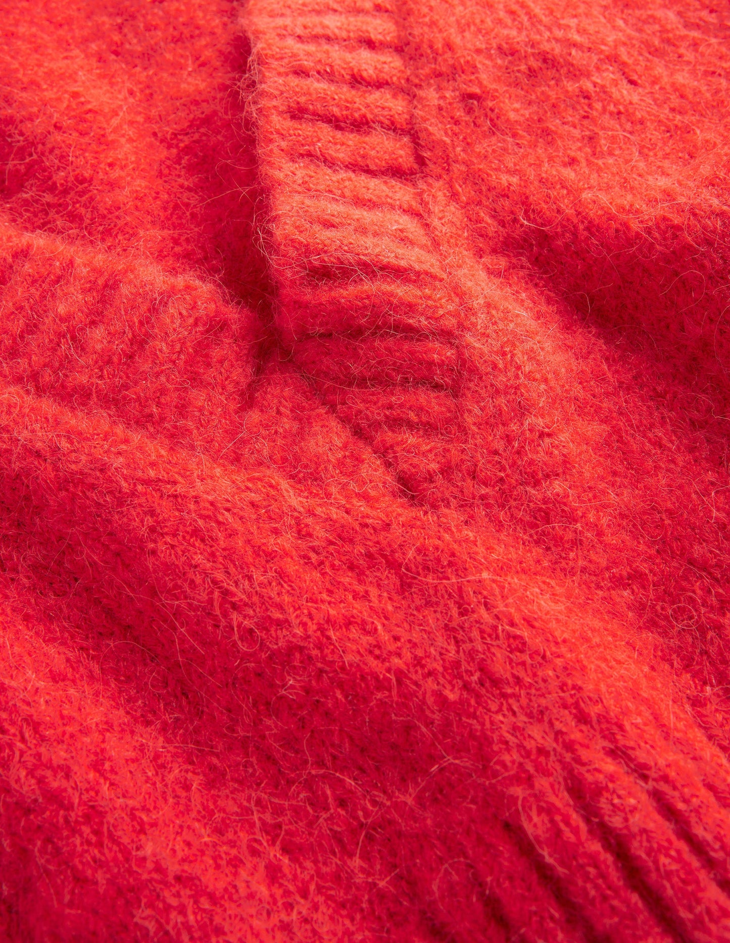 Kurz geschnittener Pullunder mit V-Ausschnitt-Tomatenrot