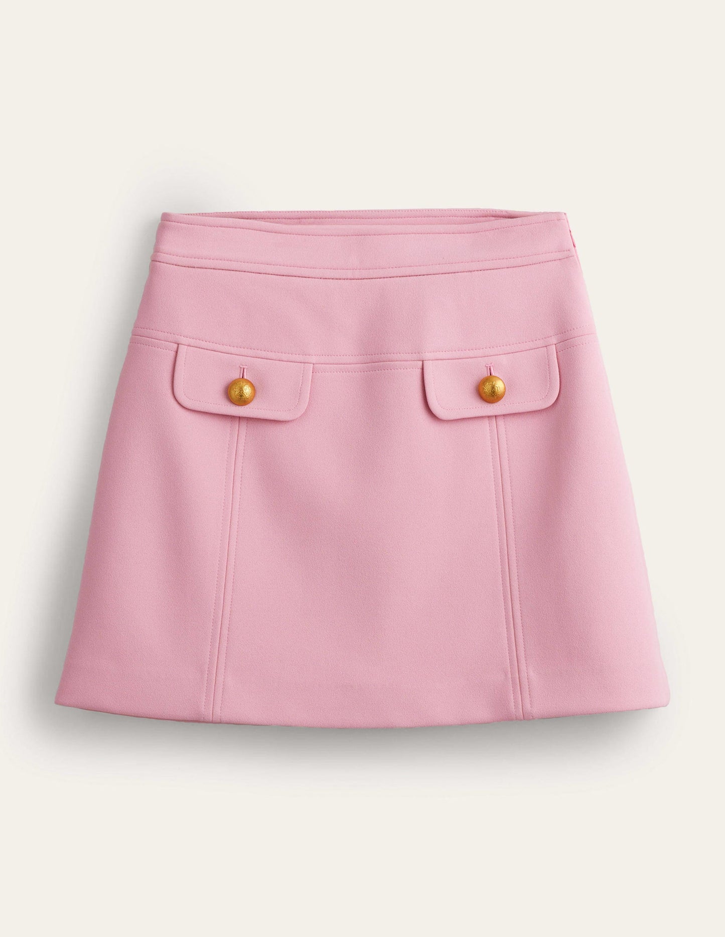 Anliegender Minirock mit A-Linie-Cameo-Rosa
