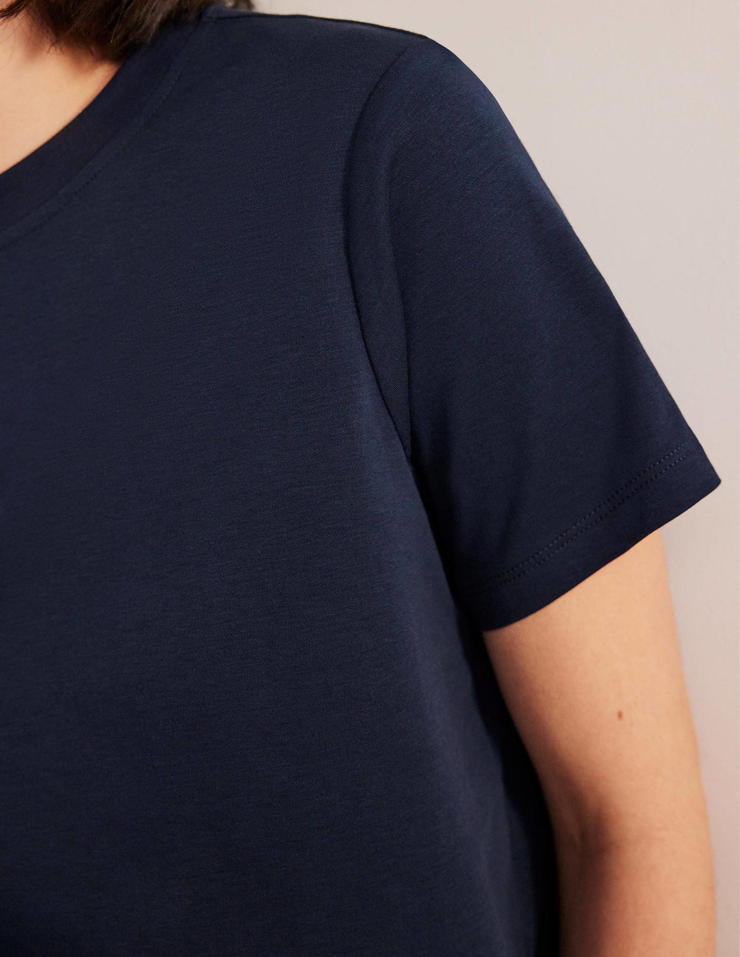 Perfect Cotton T-Shirt-Navy