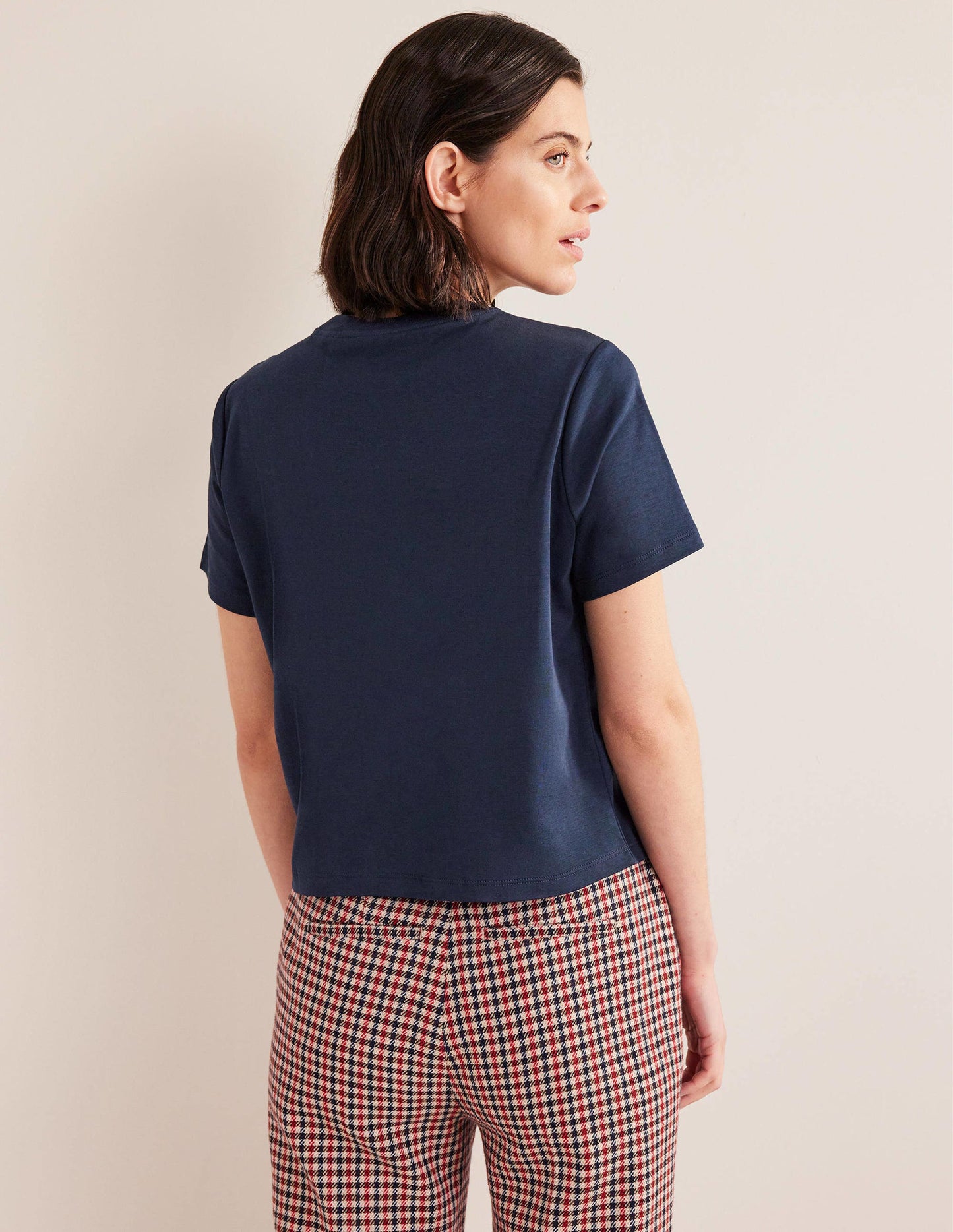 Perfect Cotton T-Shirt-Navy