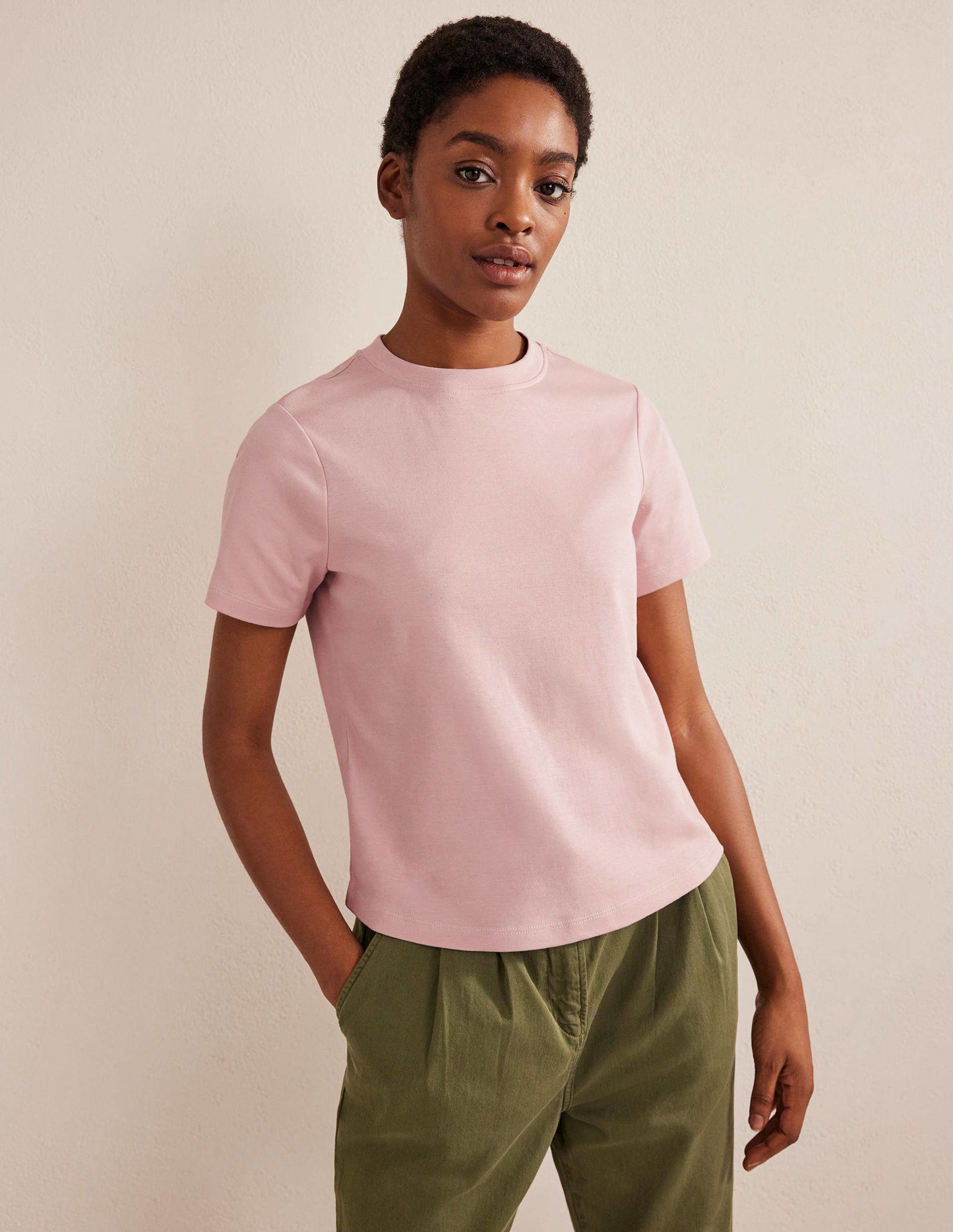 Perfect Cotton T-Shirt-Milkshake