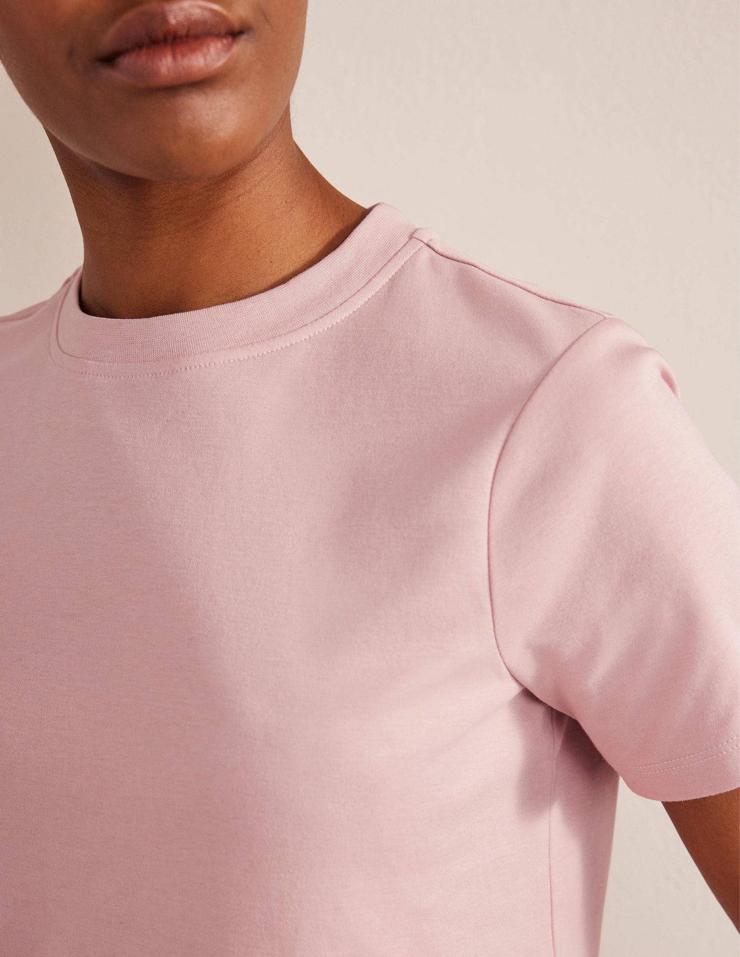 Perfect Cotton T-Shirt-Milkshake