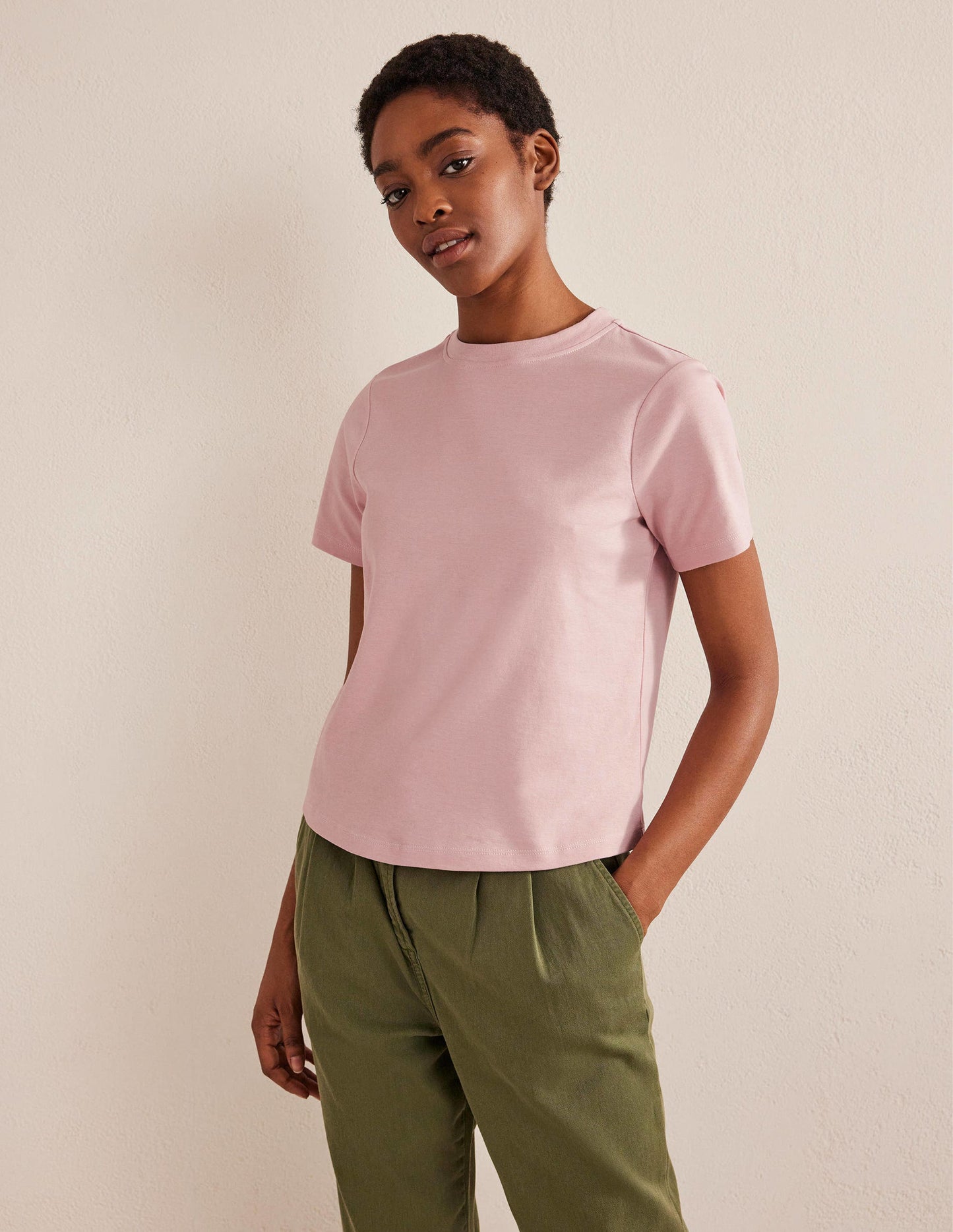 Perfect Cotton T-Shirt-Milkshake