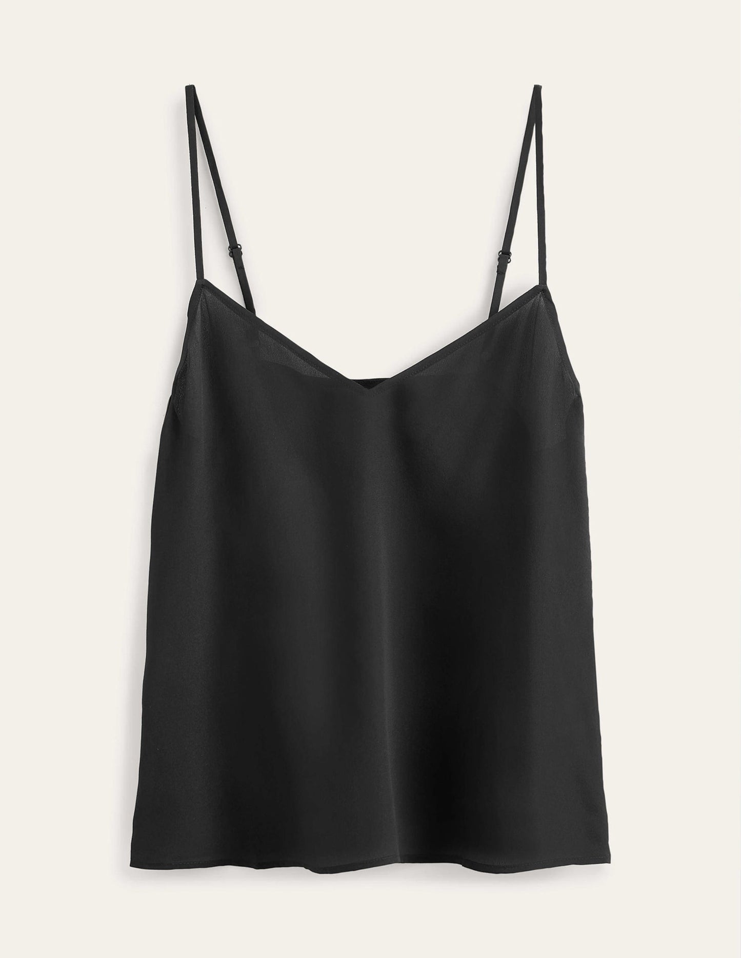 Camisole aus Seide-Schwarz