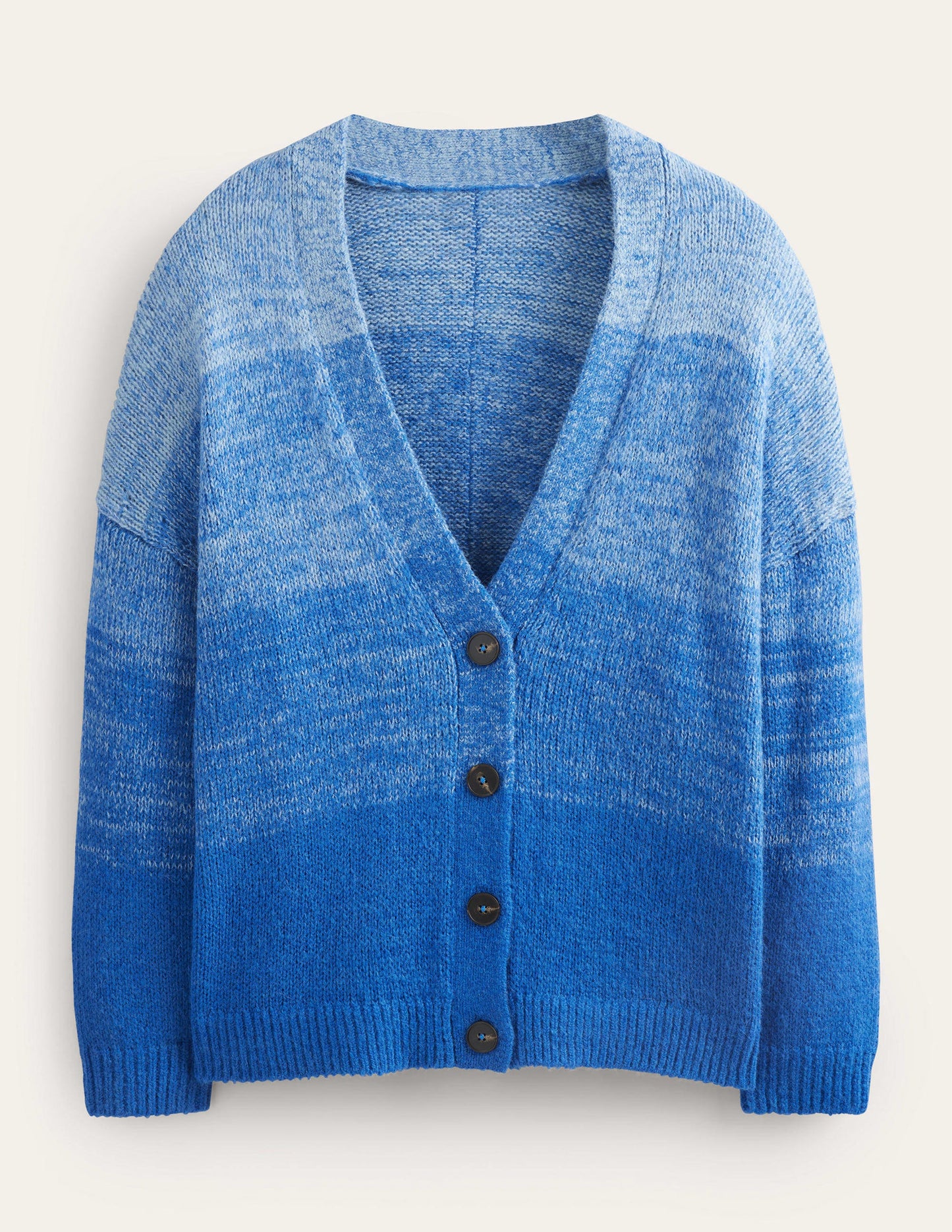 Fluffy Cardigan-Blue Ombre