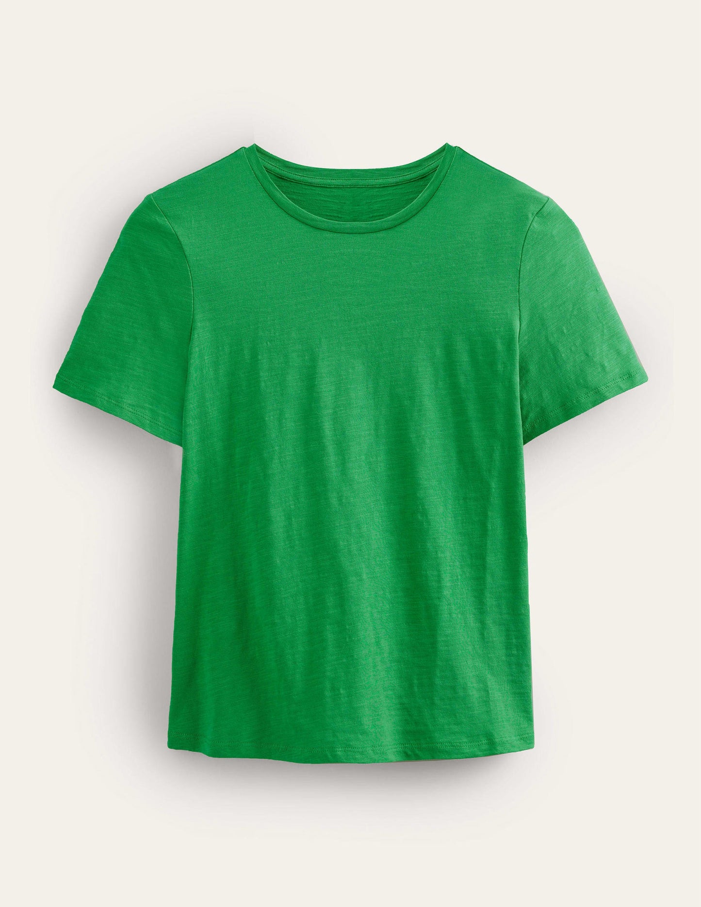 Cotton Crew Neck T-Shirt-Green Bee