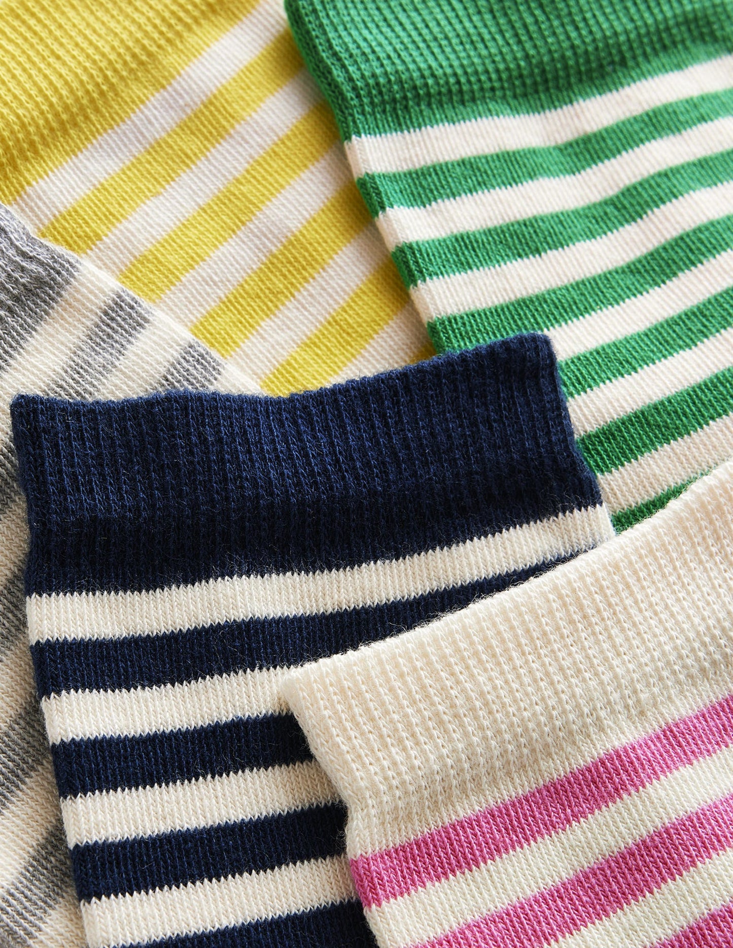 Knöchelsocken im 5er-Pack-Bretonstreifen