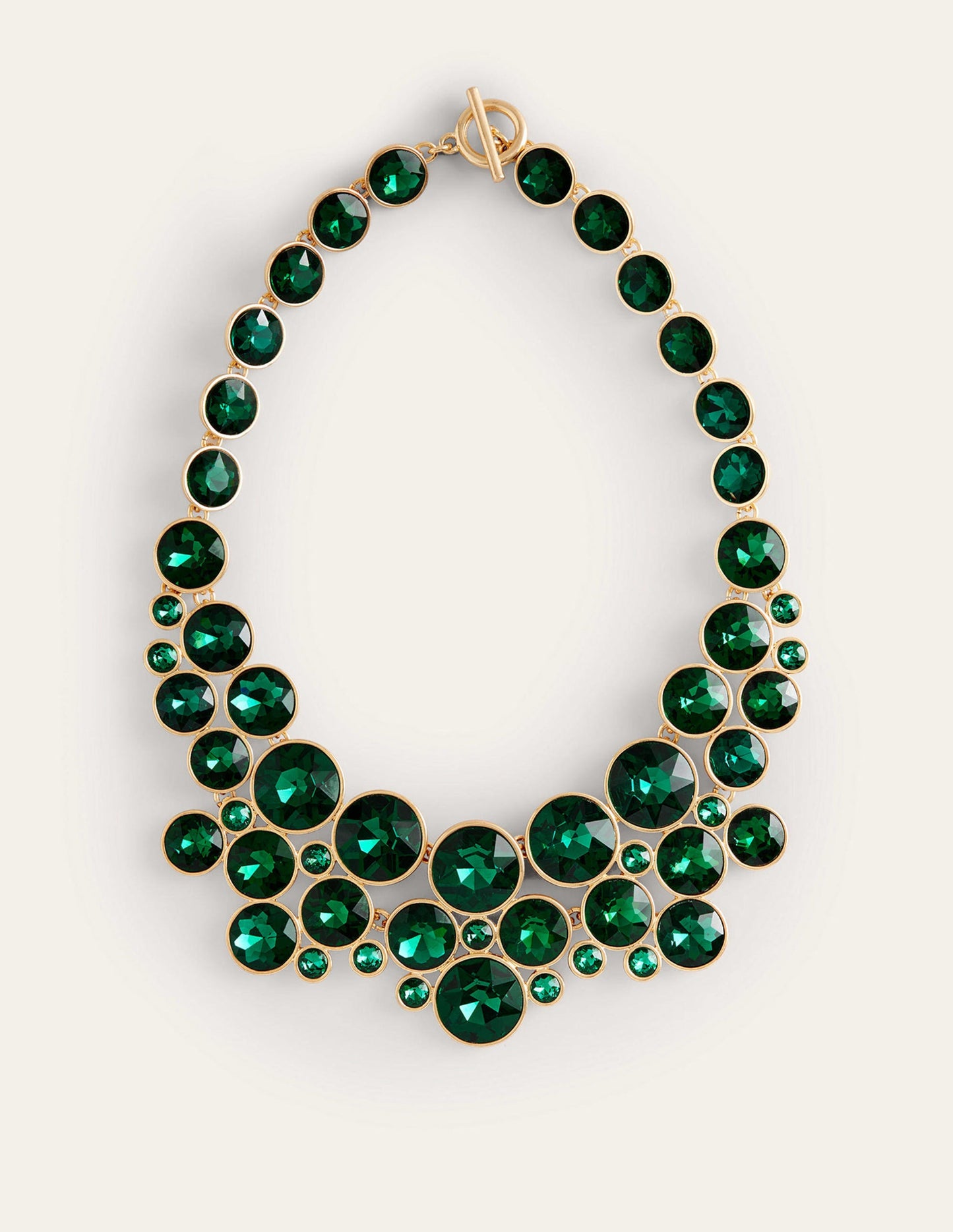 Andrea Edelstein-Cluster-Kette-Grün
