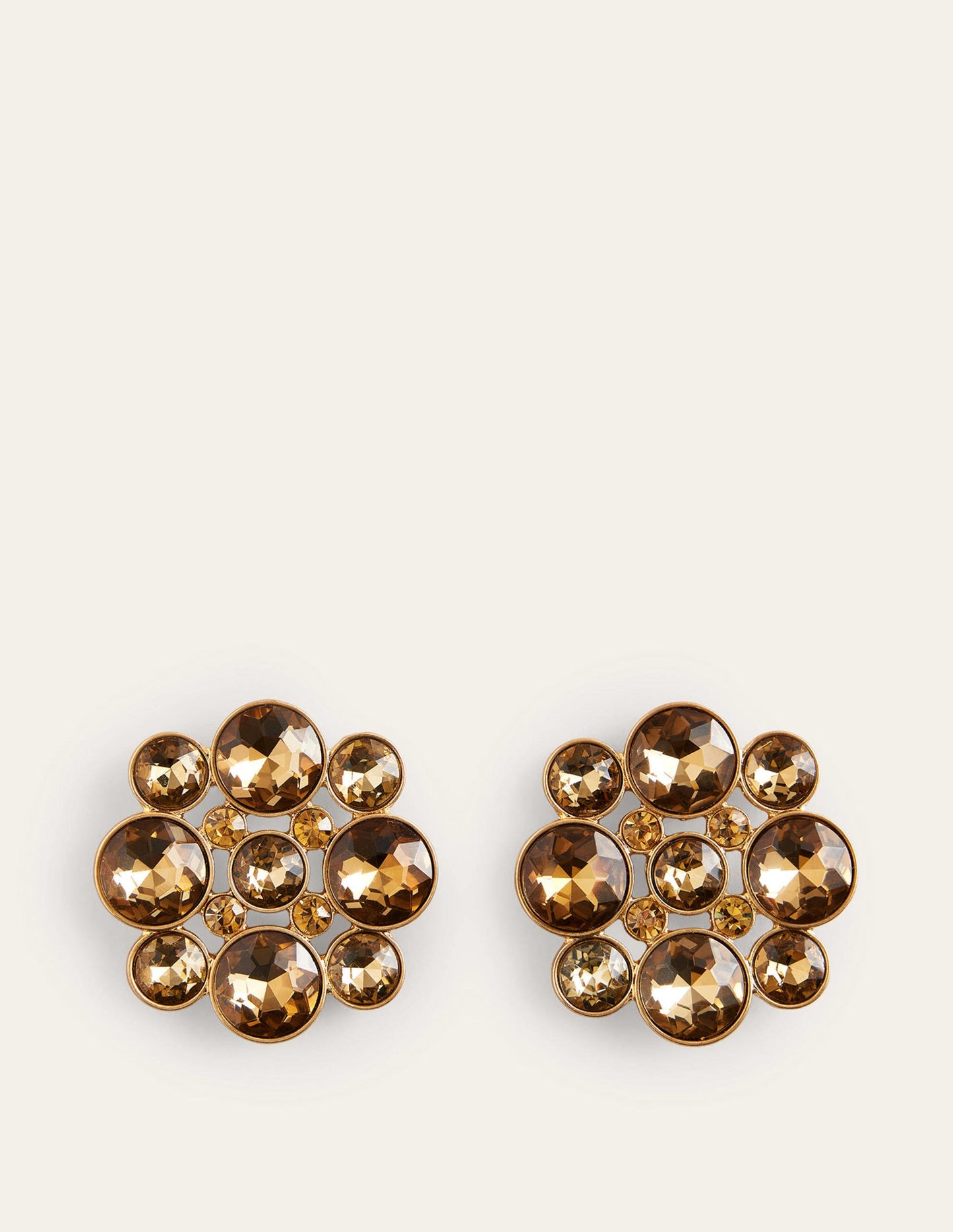 Andrea Edelstein-Cluster-Ohrringe-Gold