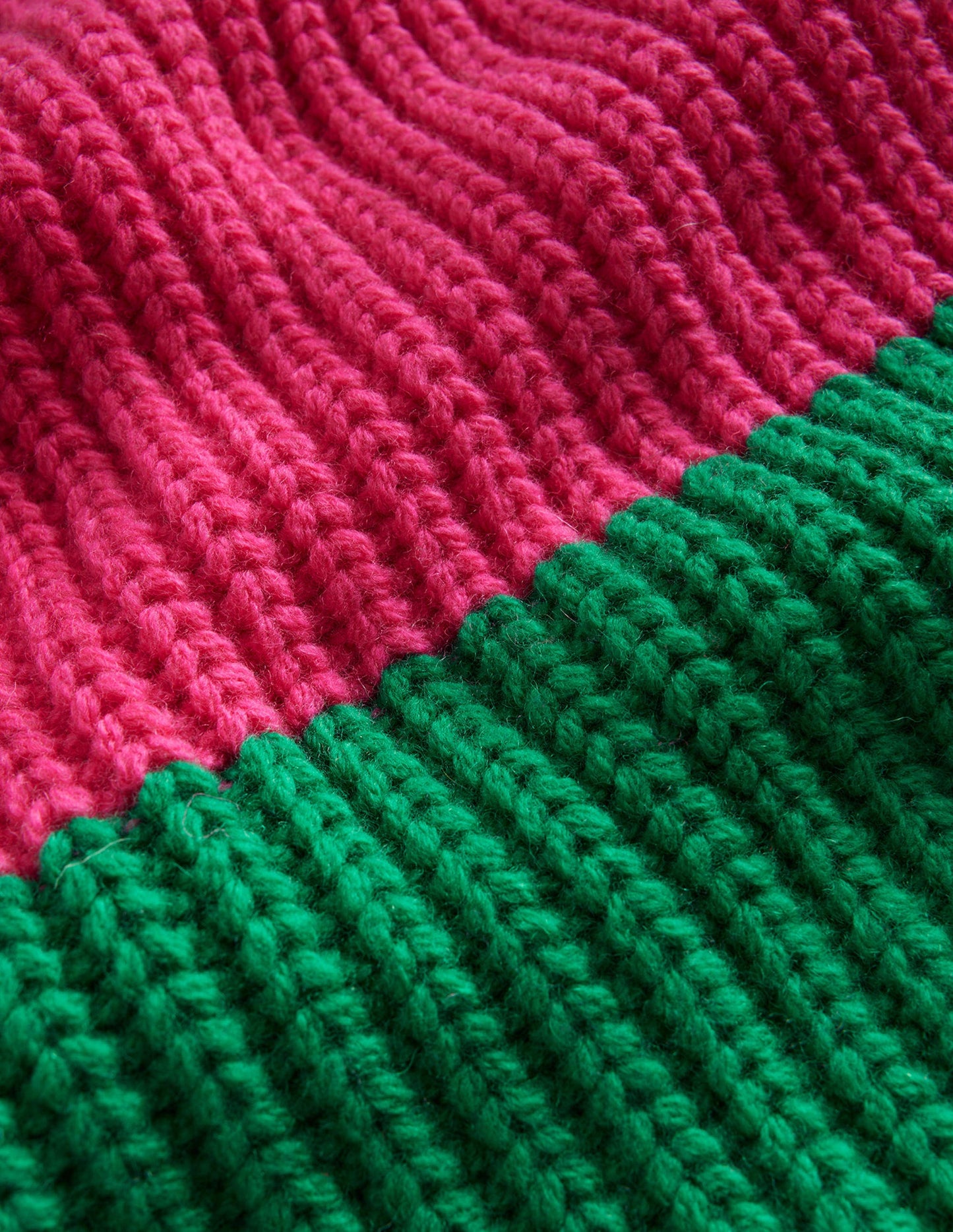 Schal in Blockfarben-Kräftiges Pink/Veridiangrün