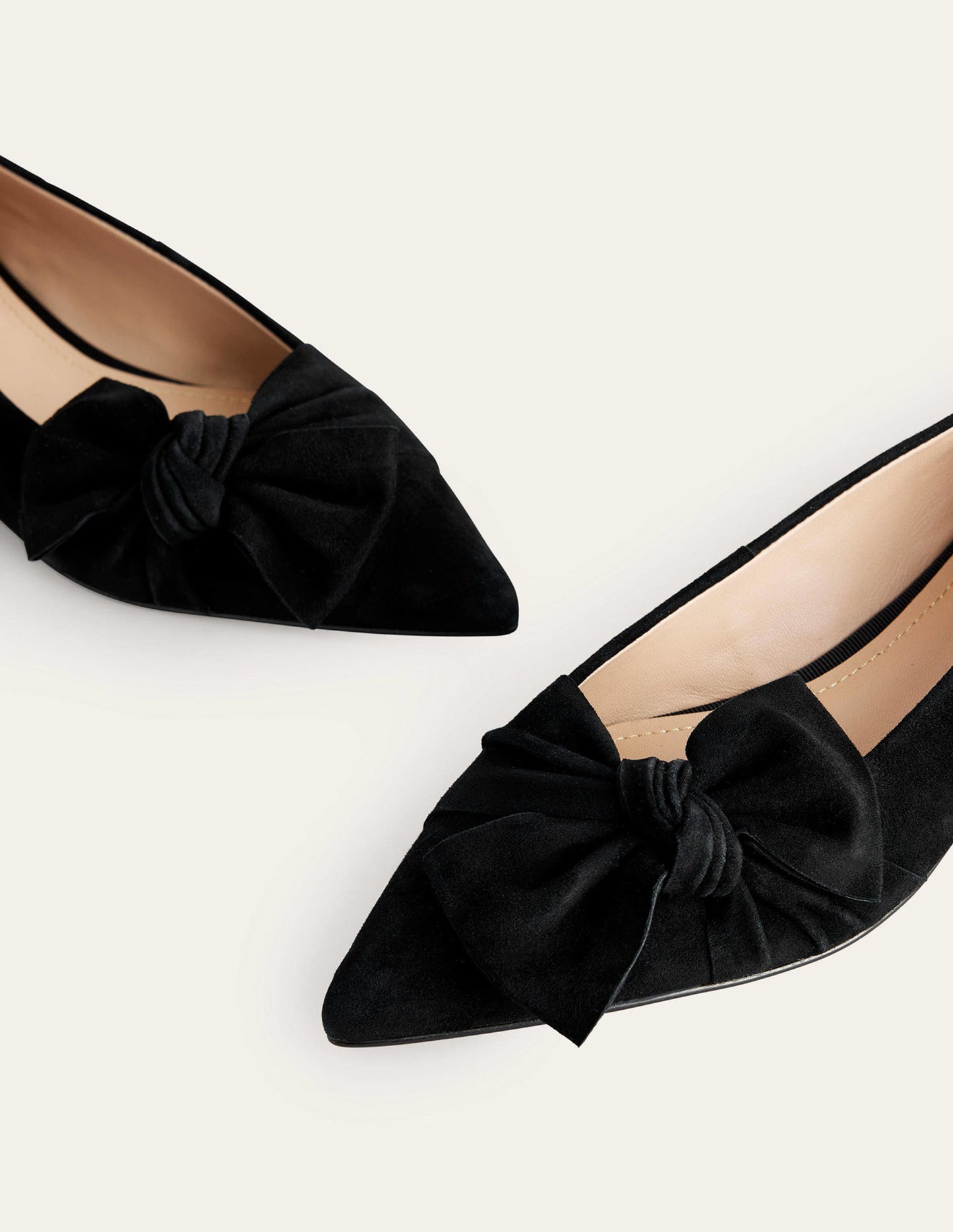 Ballerinas mit Schleife-Schwarz
