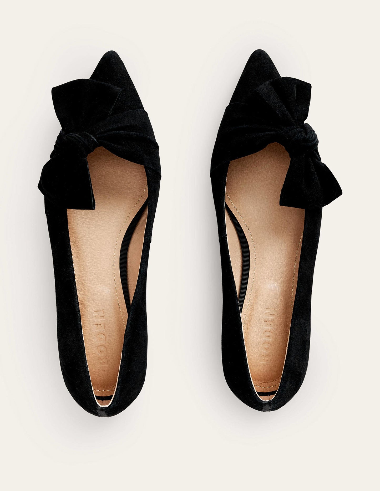 Ballerinas mit Schleife-Schwarz
