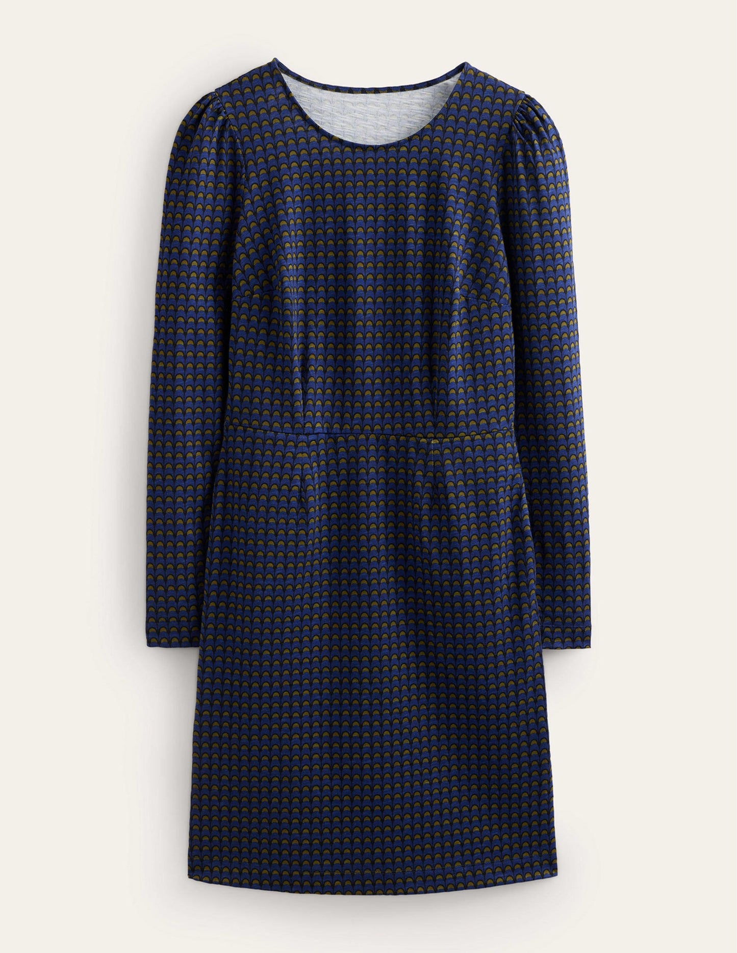 Penelope Jersey-Kleid-Saphirblau, Zauber Geo