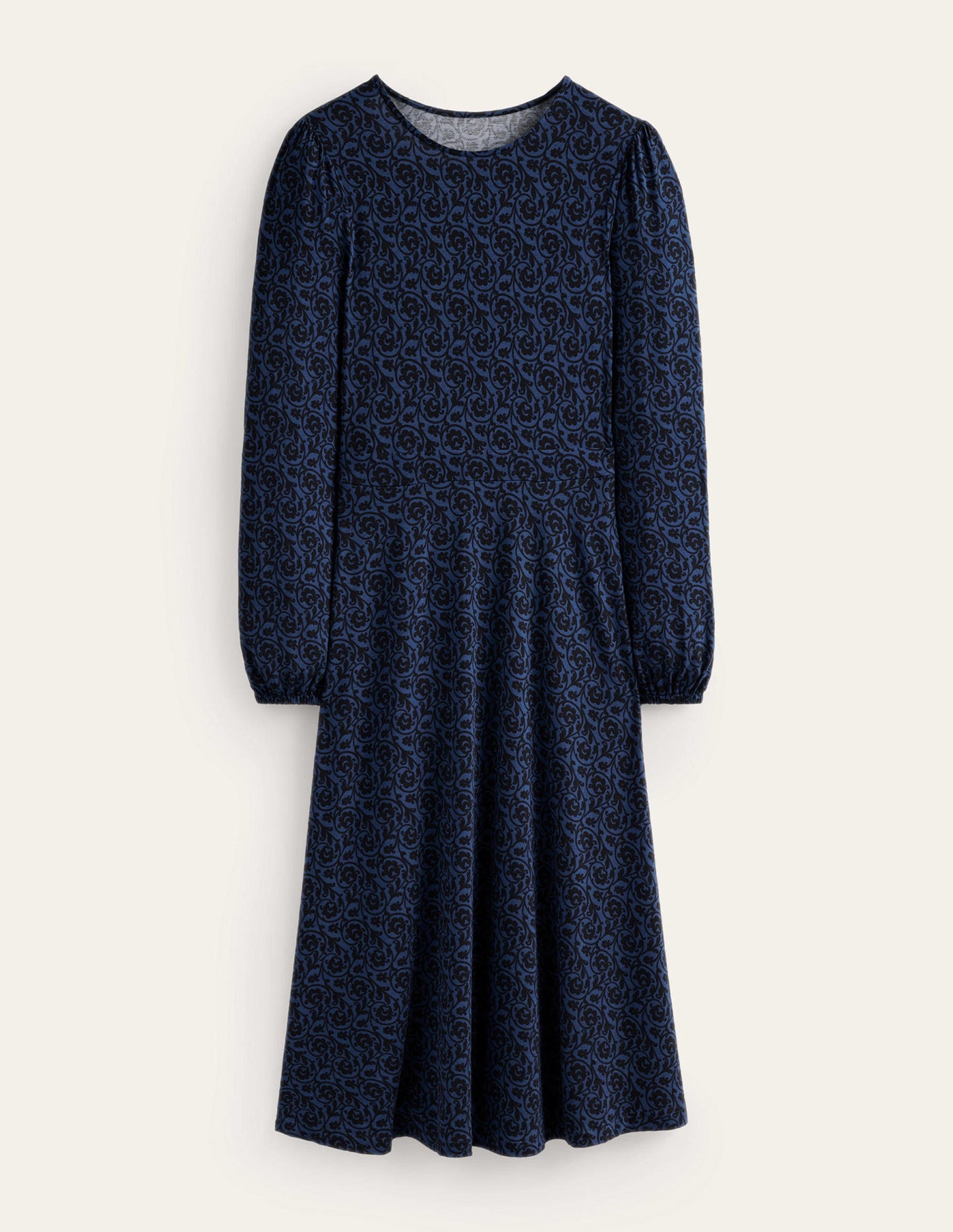 Camille Midikleid aus Jersey-Atlantik, Schlüsselblumenwirbel