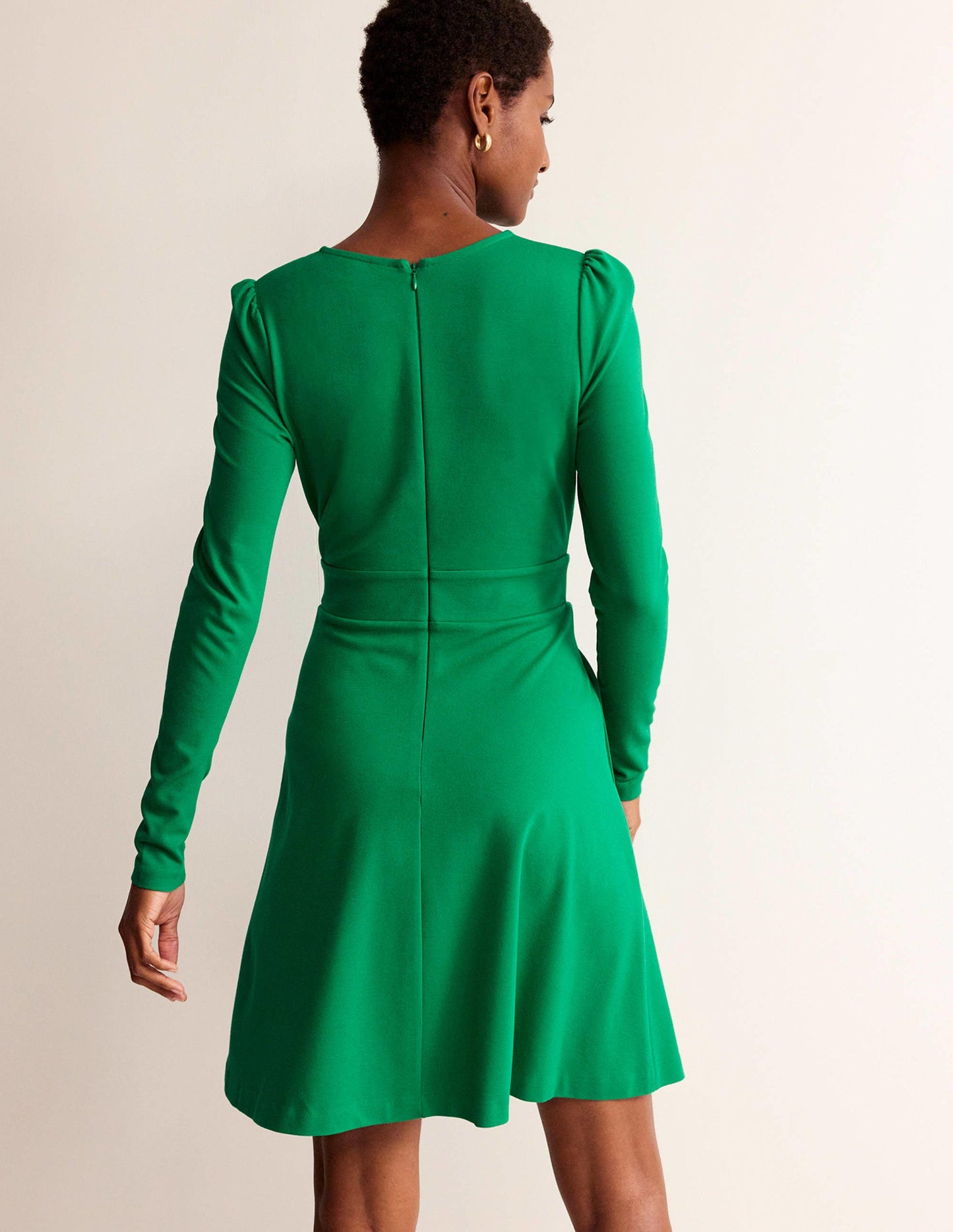 Sabrina Ponte-Kleid-Veridiangrün